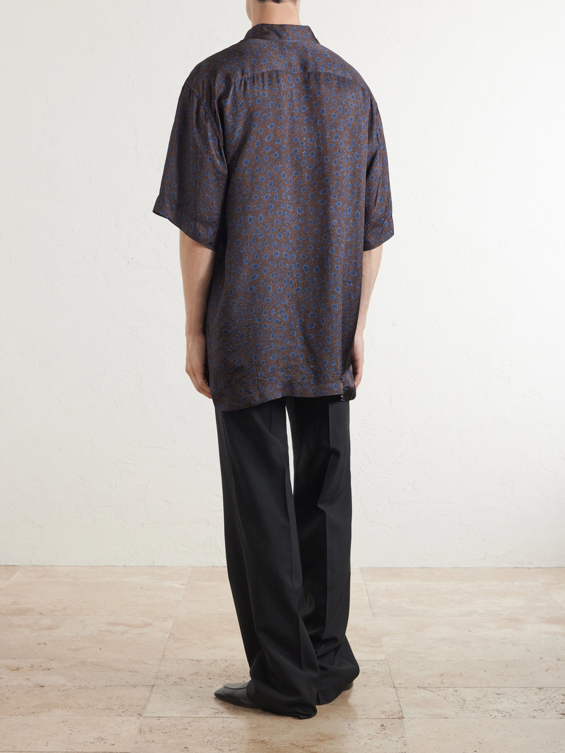 Camp-Collar Printed