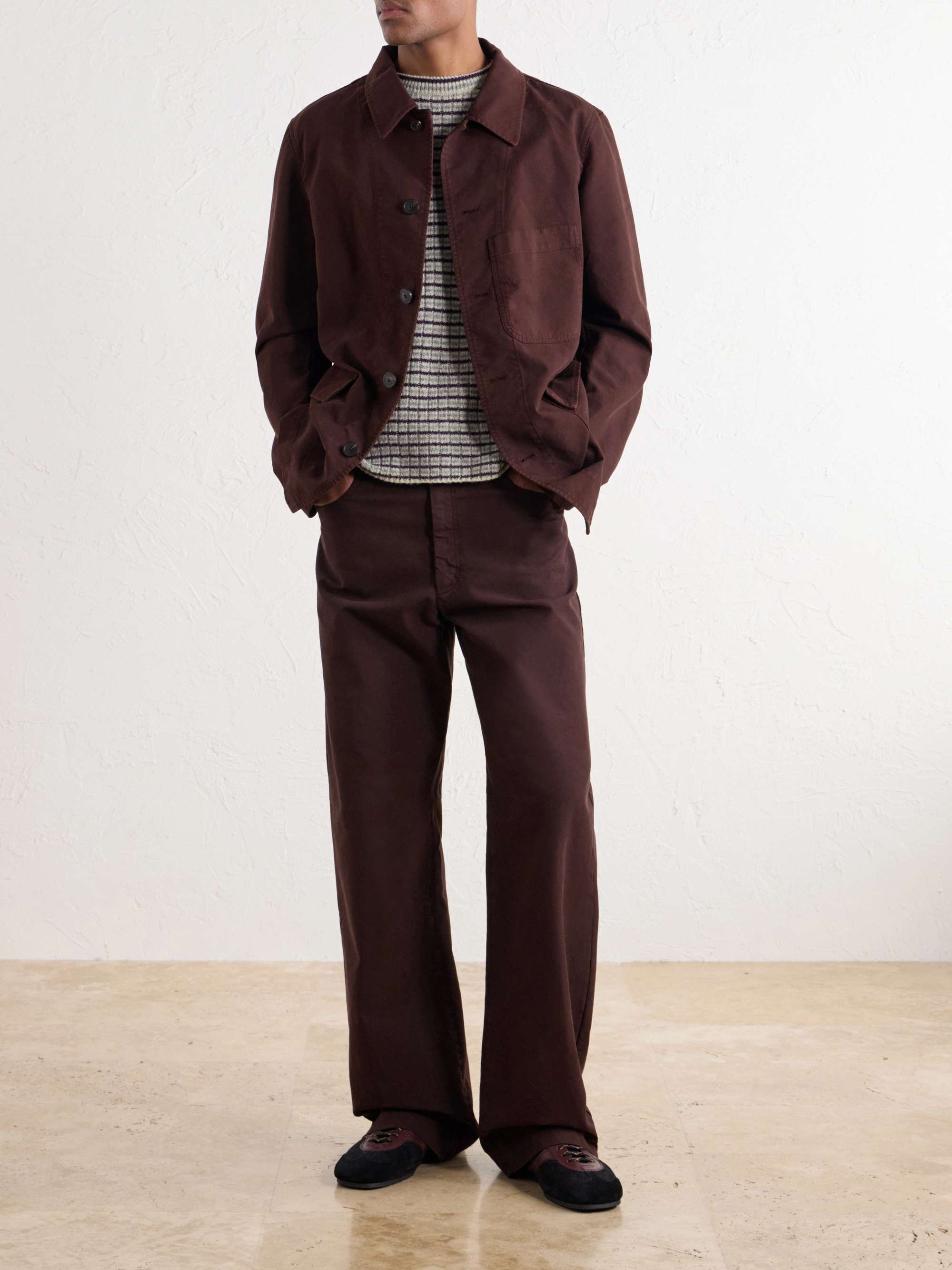DRIES VAN NOTEN Braxton Garment-Dyed Cotton Jacket for Men | MR