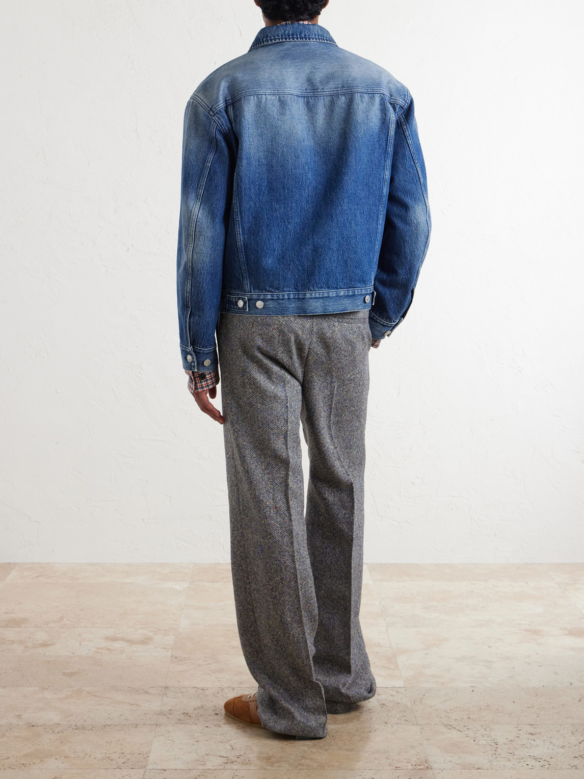 Panelled Cotton-Denim Trucker Jacket