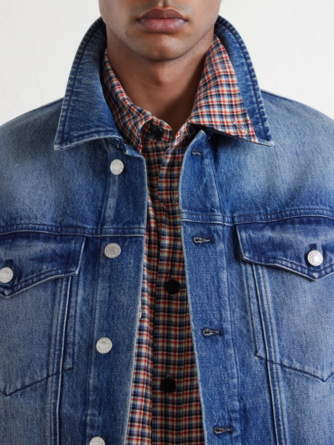 Panelled Cotton-Denim Trucker Jacket