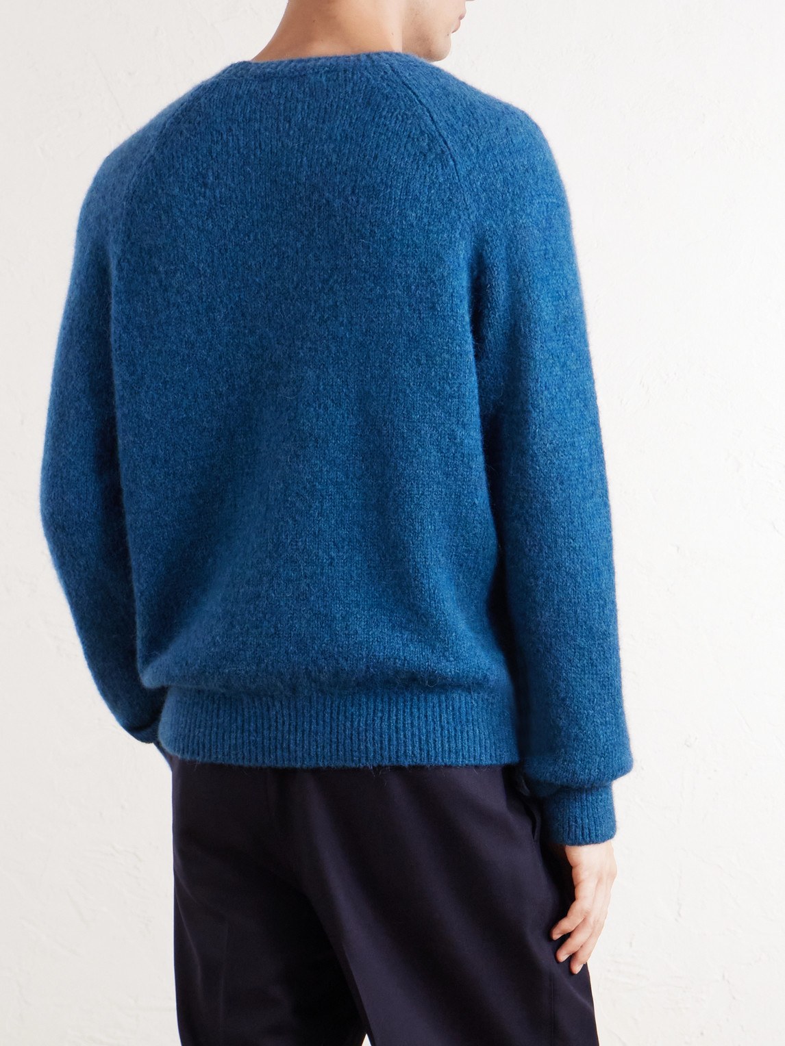 Brushed Alpaca-Blend Sweater