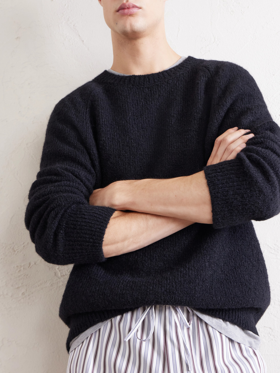 Brushed Alpaca And Wool-Blend Sweater