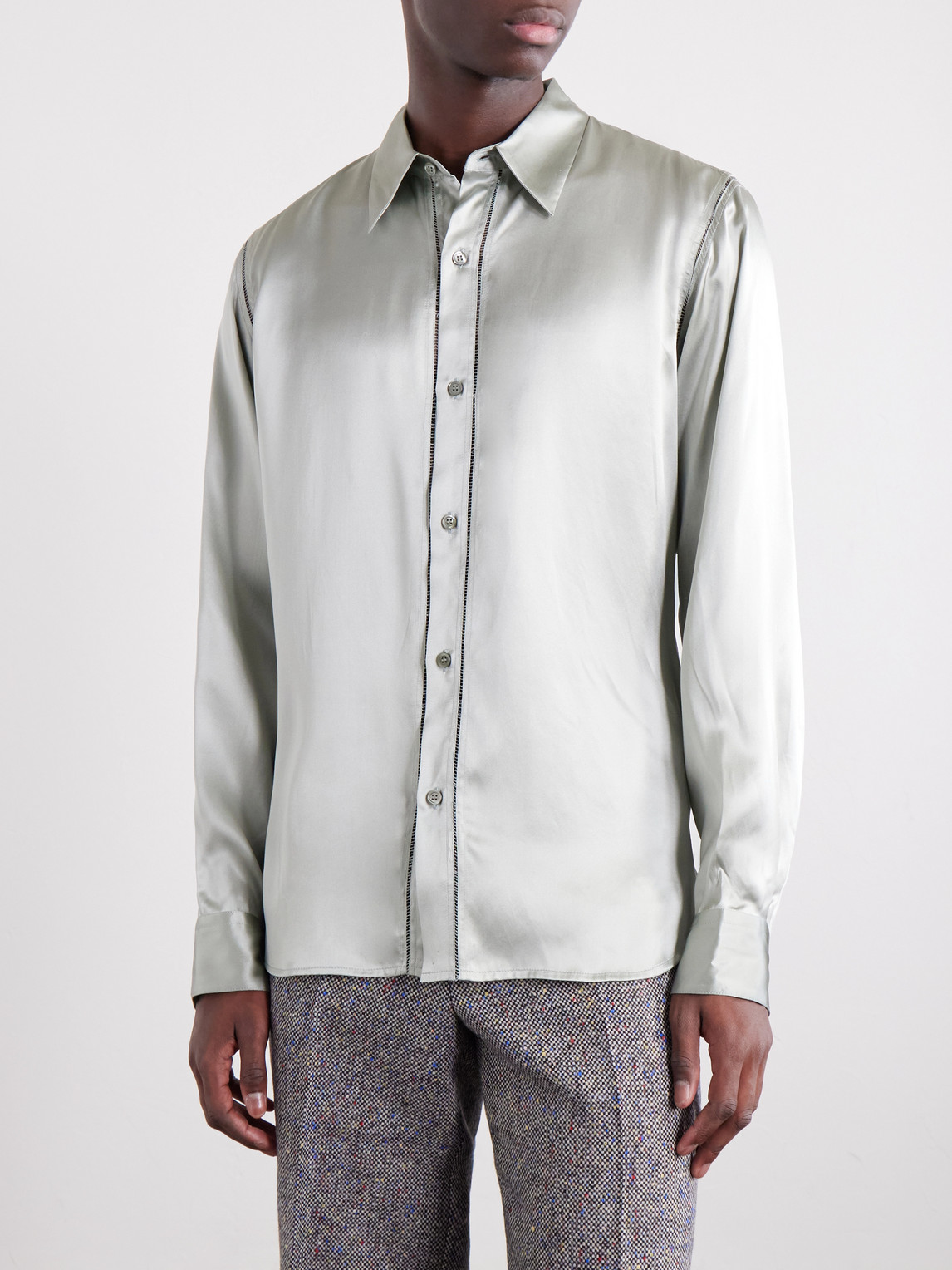 Silk-Satin Shirt