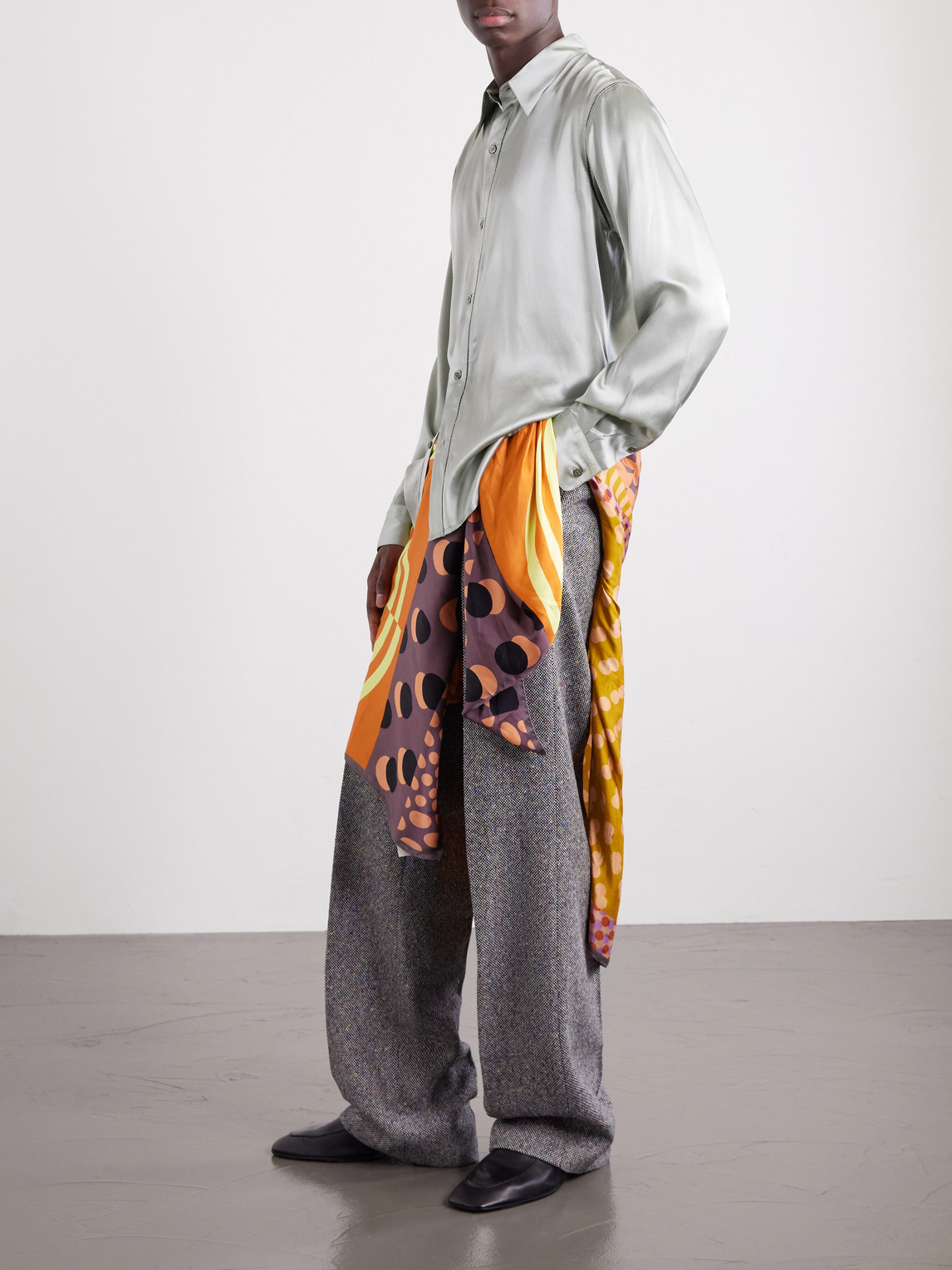 Silk-Satin Shirt