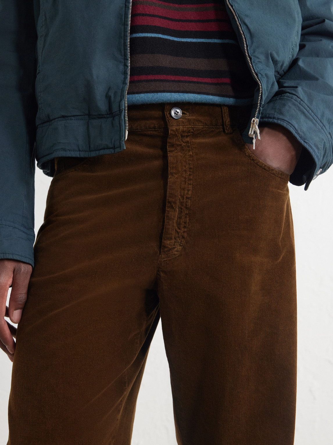 Straight-Leg Cotton- Corduroy