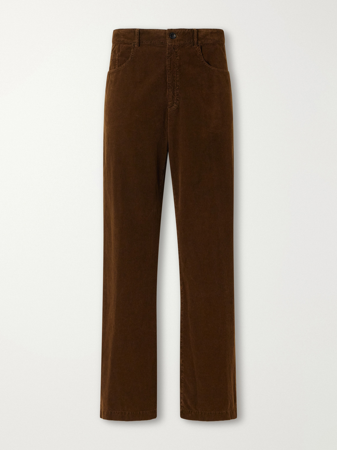 Straight-Leg Cotton- Corduroy