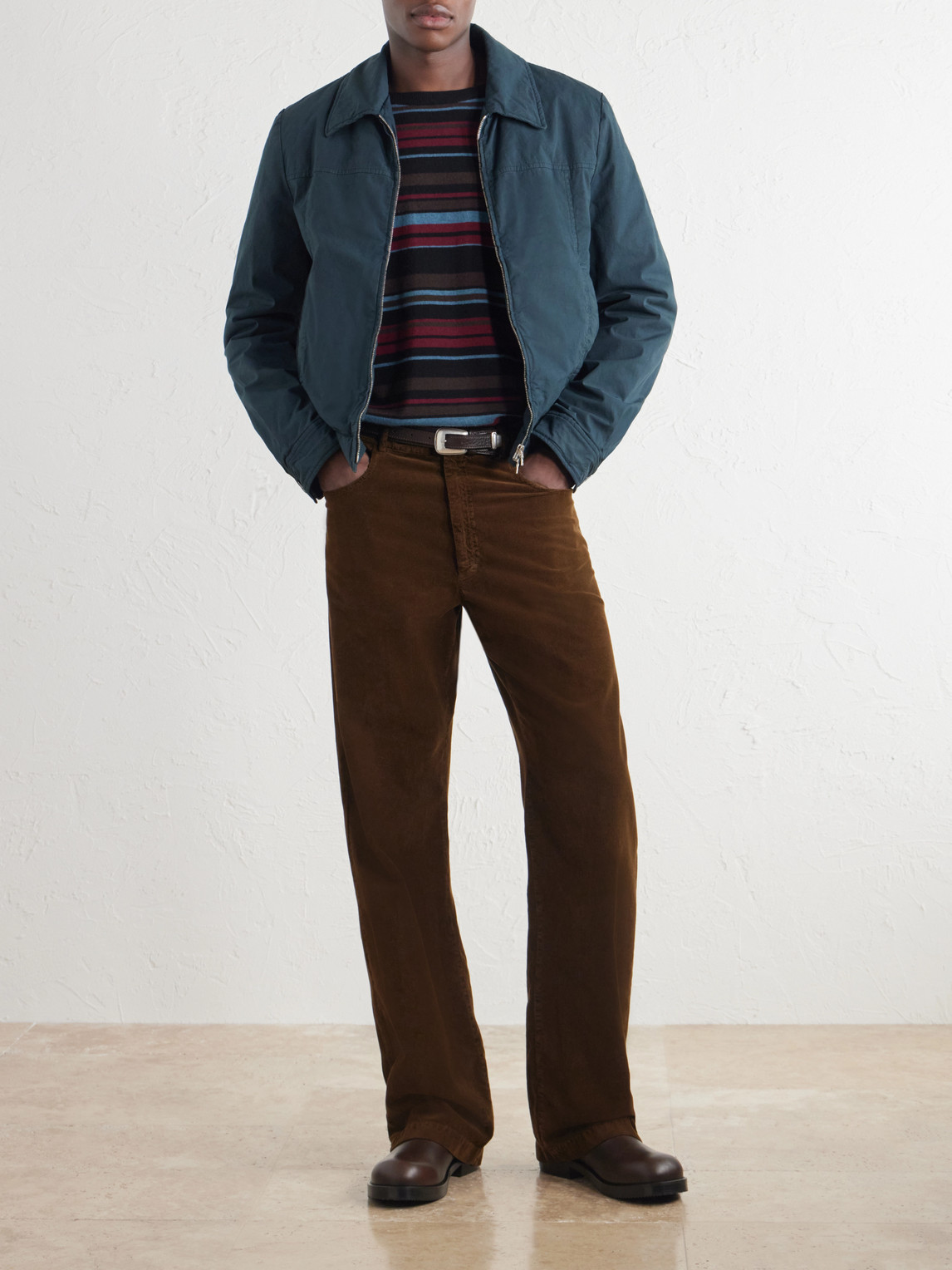 Straight-Leg Cotton- Corduroy