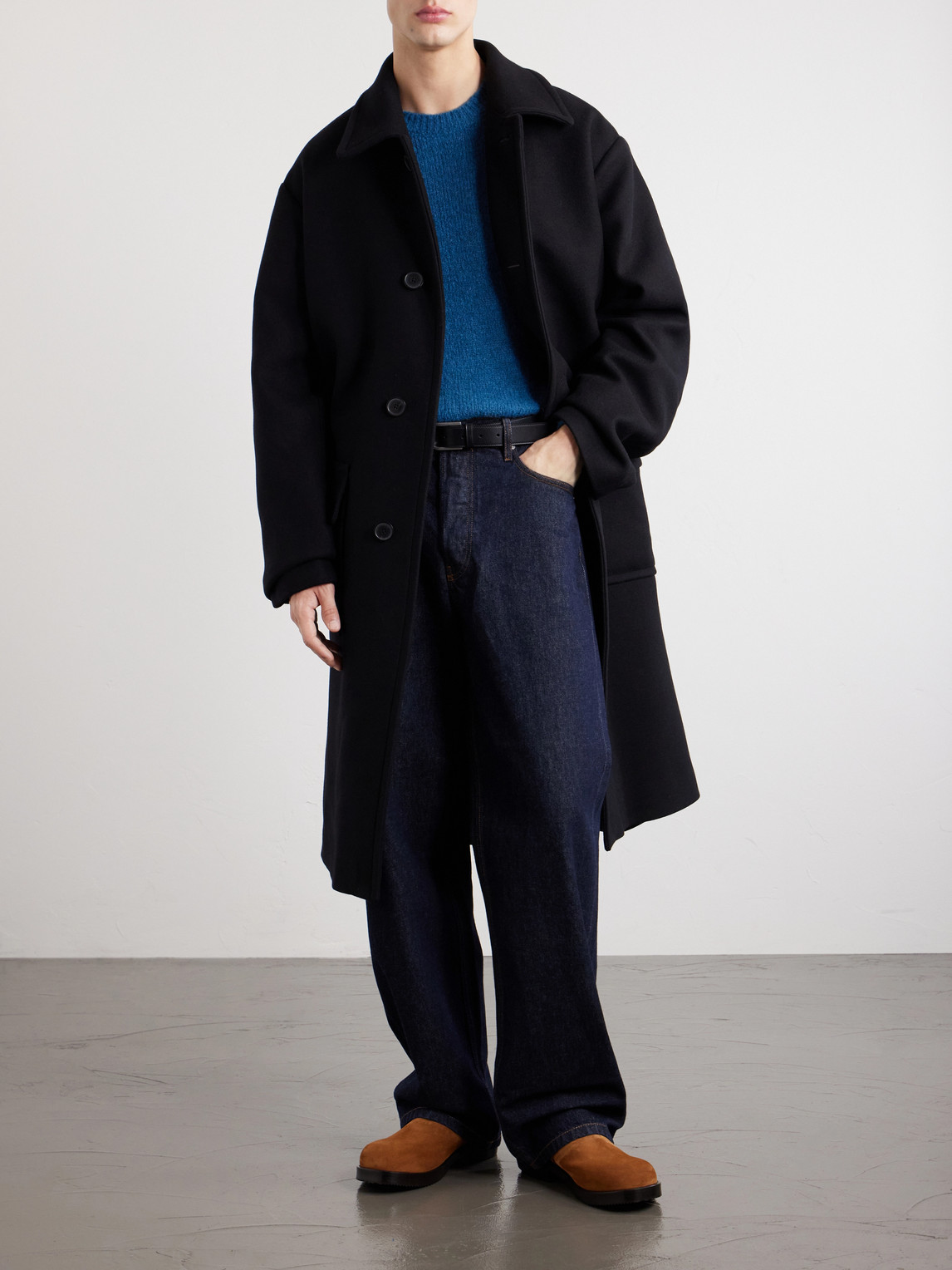 Oversized Wool-Blend Coat