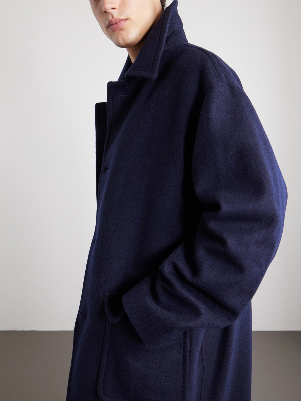 Oversized Wool-Blend Coat