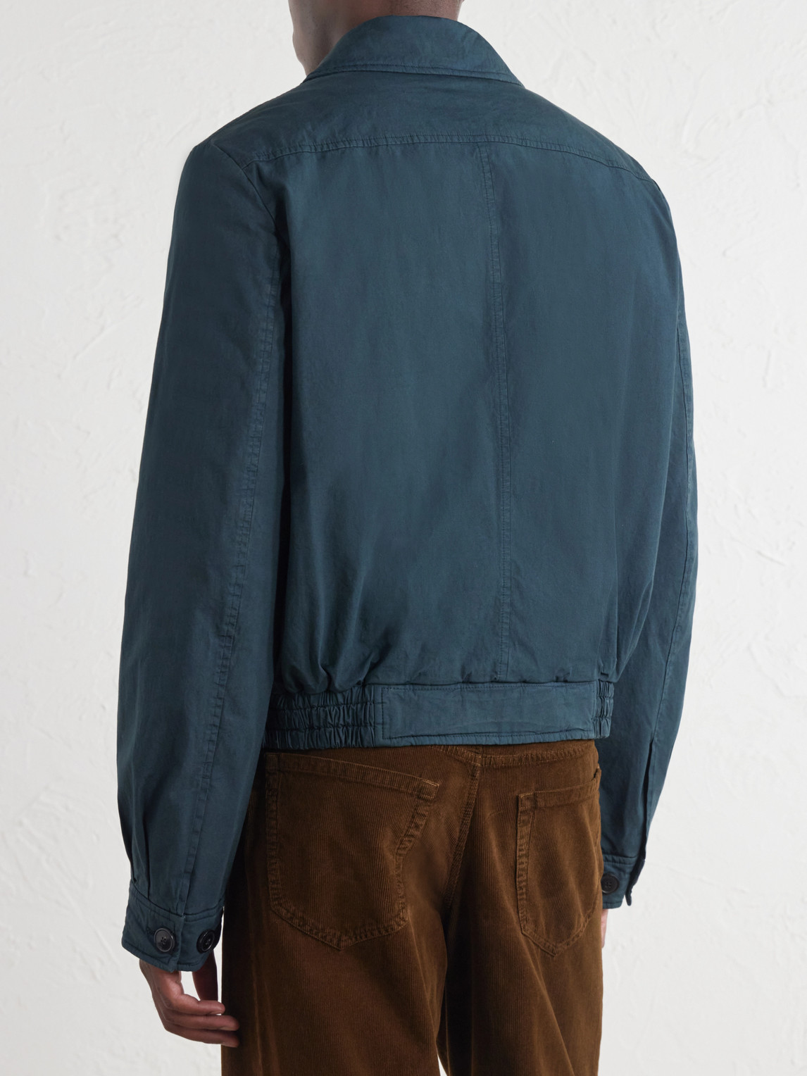 Cotton-Blend Blouson Jacket