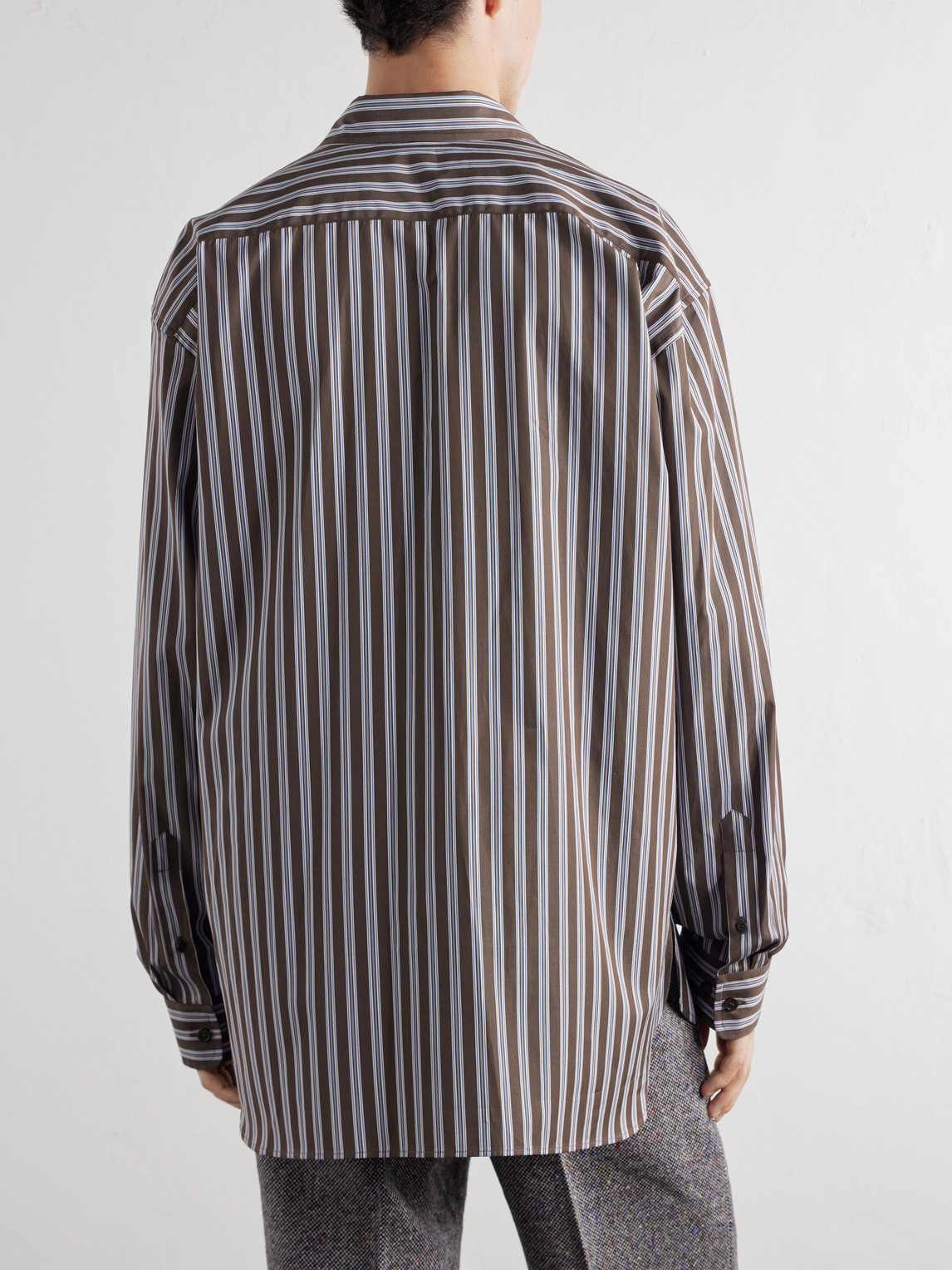 Croom Striped Cotton-Poplin Shirt