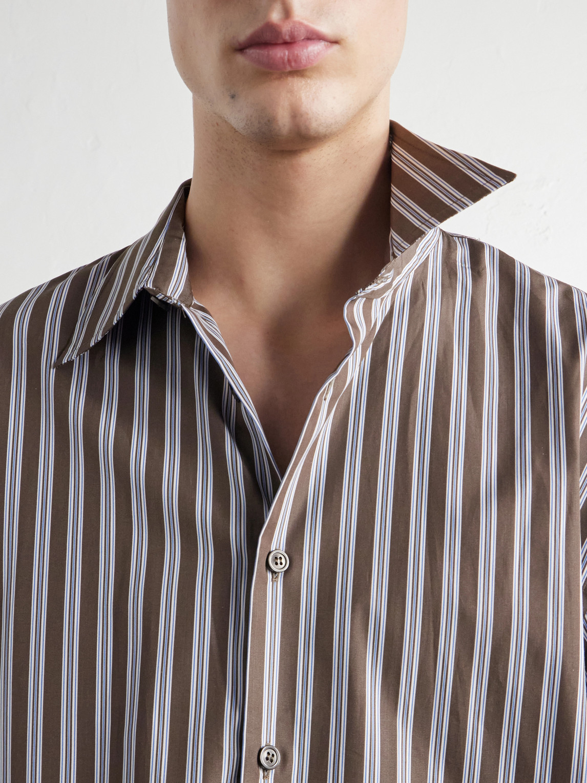 Croom Striped Cotton-Poplin Shirt