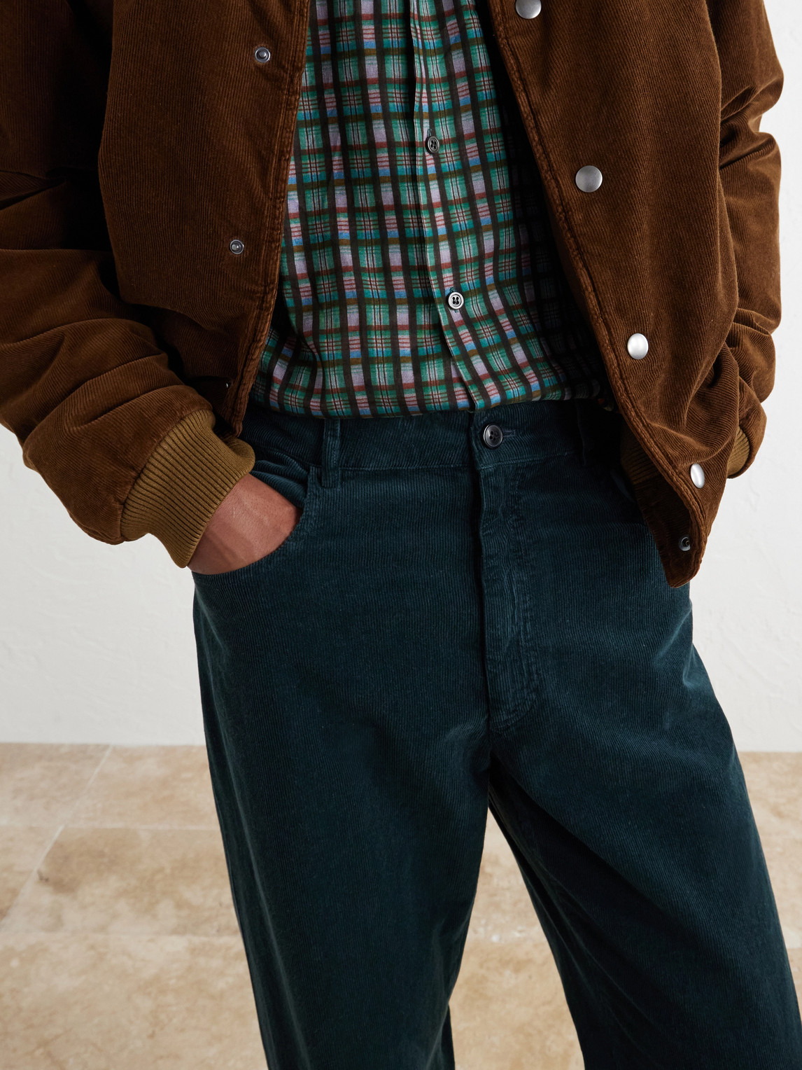 Straight-Leg Cotton- Corduroy