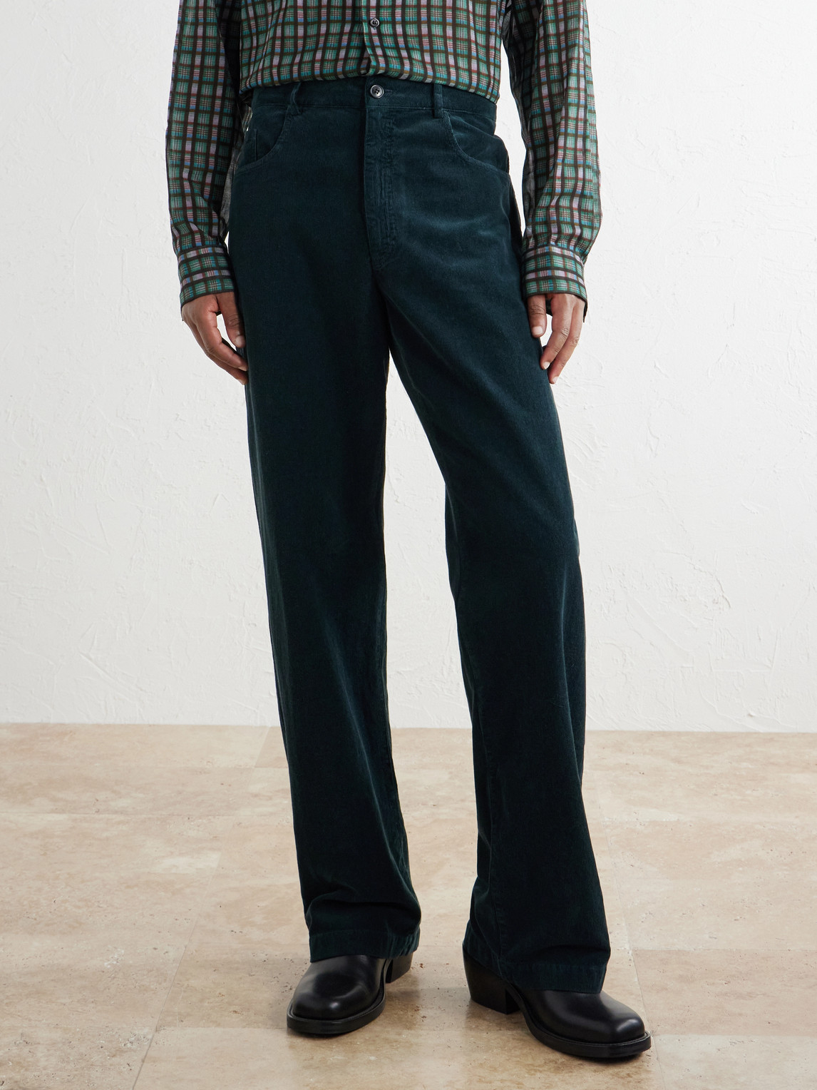 Straight-Leg Cotton- Corduroy