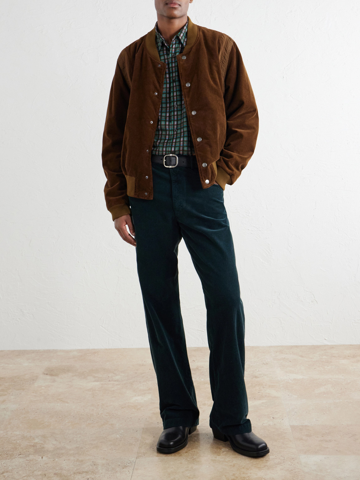Straight-Leg Cotton- Corduroy