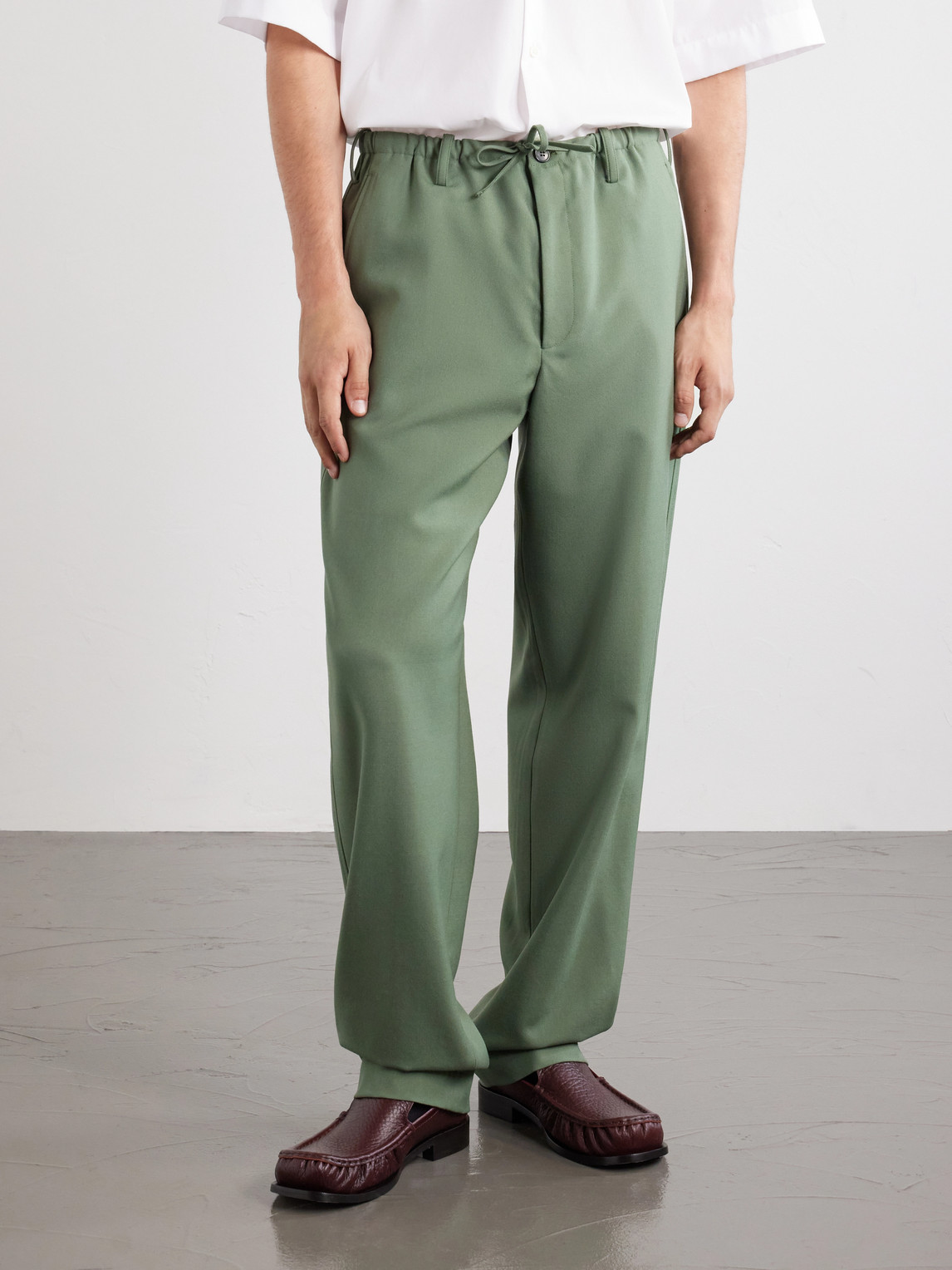 Penny Straight-Leg Wool Trousers