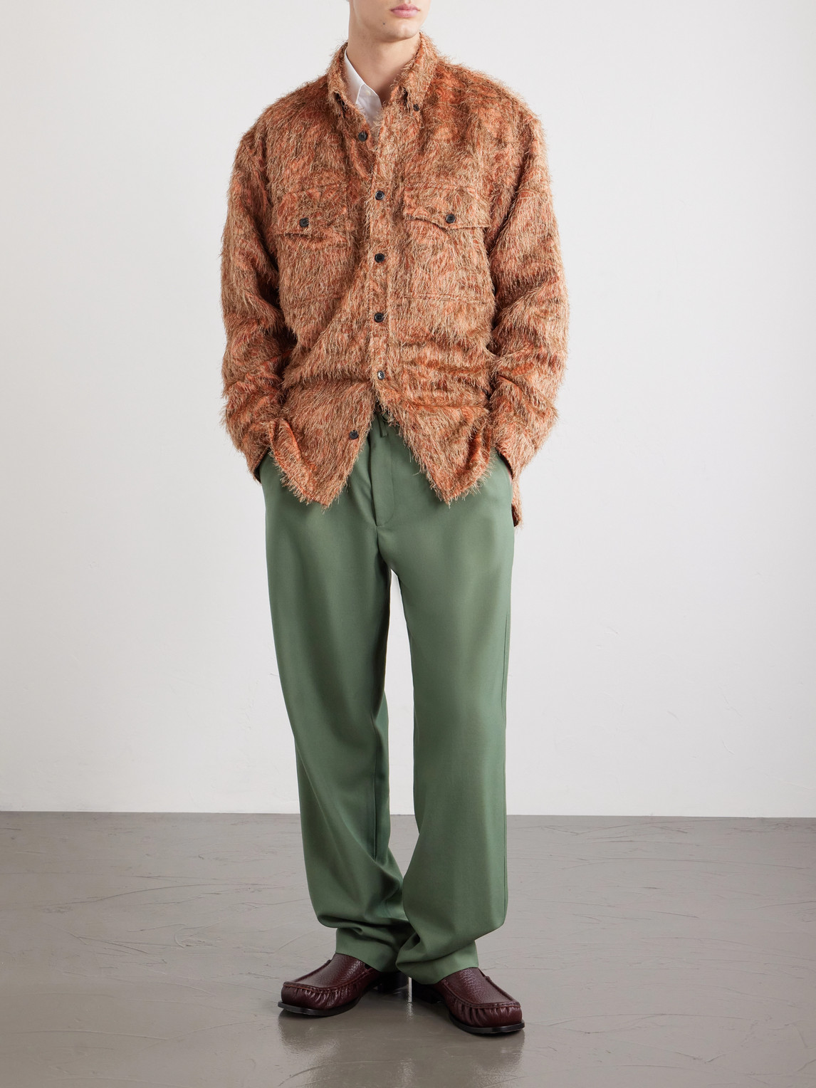 Penny Straight-Leg Wool Trousers