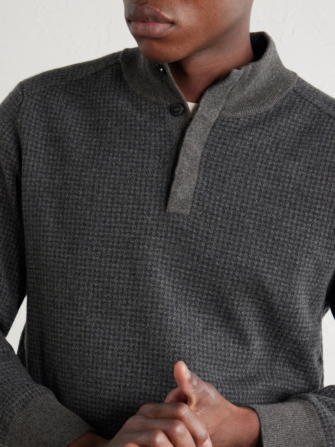Houndstooth Cashmere Sweater