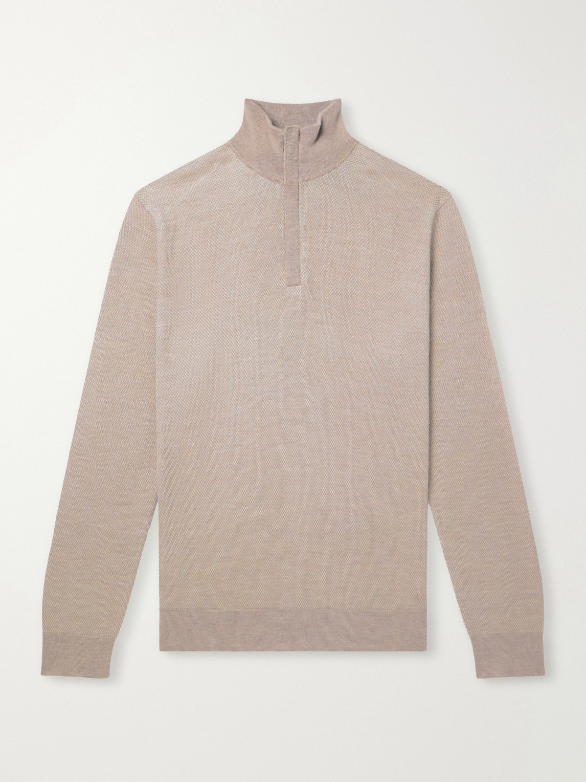 Regent Cashmere And Silk-Blend Half Zip-Up Sweater