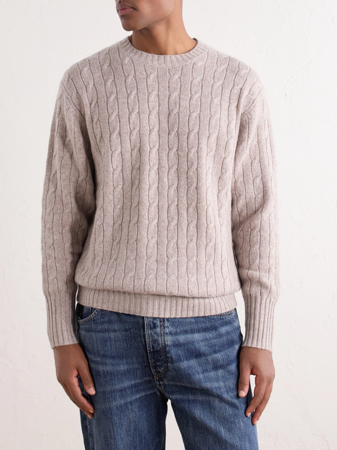 Thames Cashmere Cable-Knit Sweater