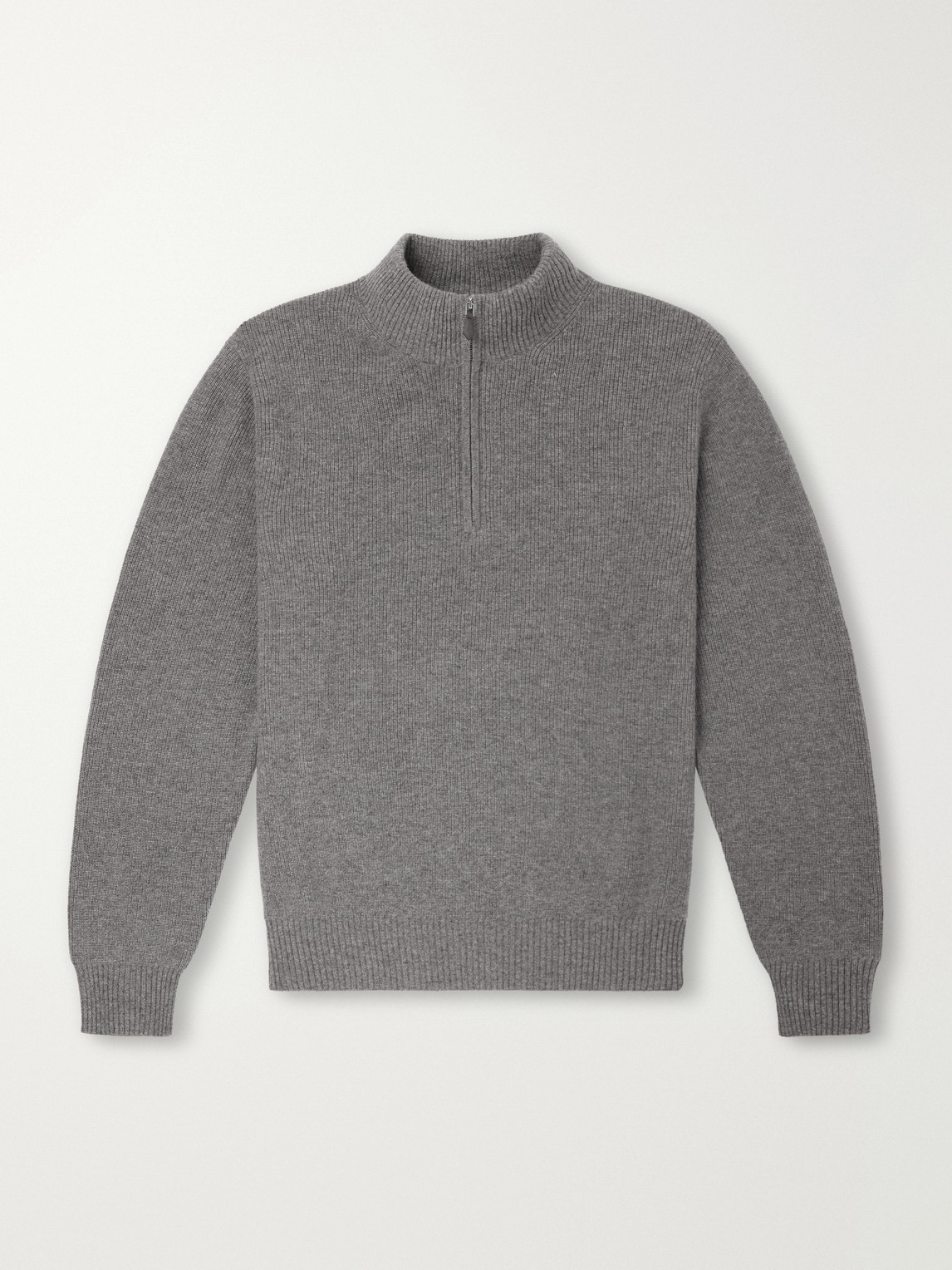 Cashmere Zip-Up Sweater