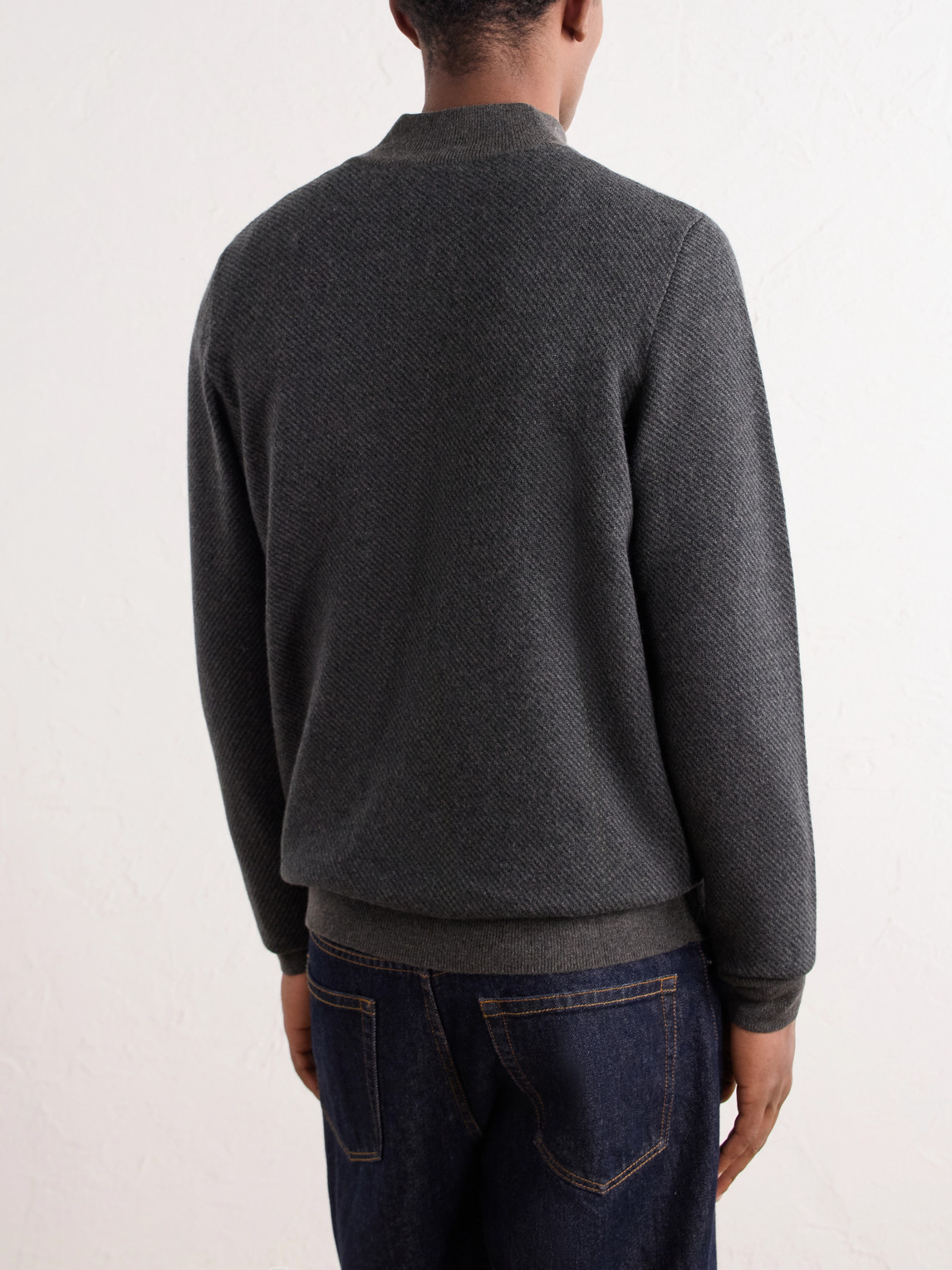 Temple Cashmere Half-Zip Sweater