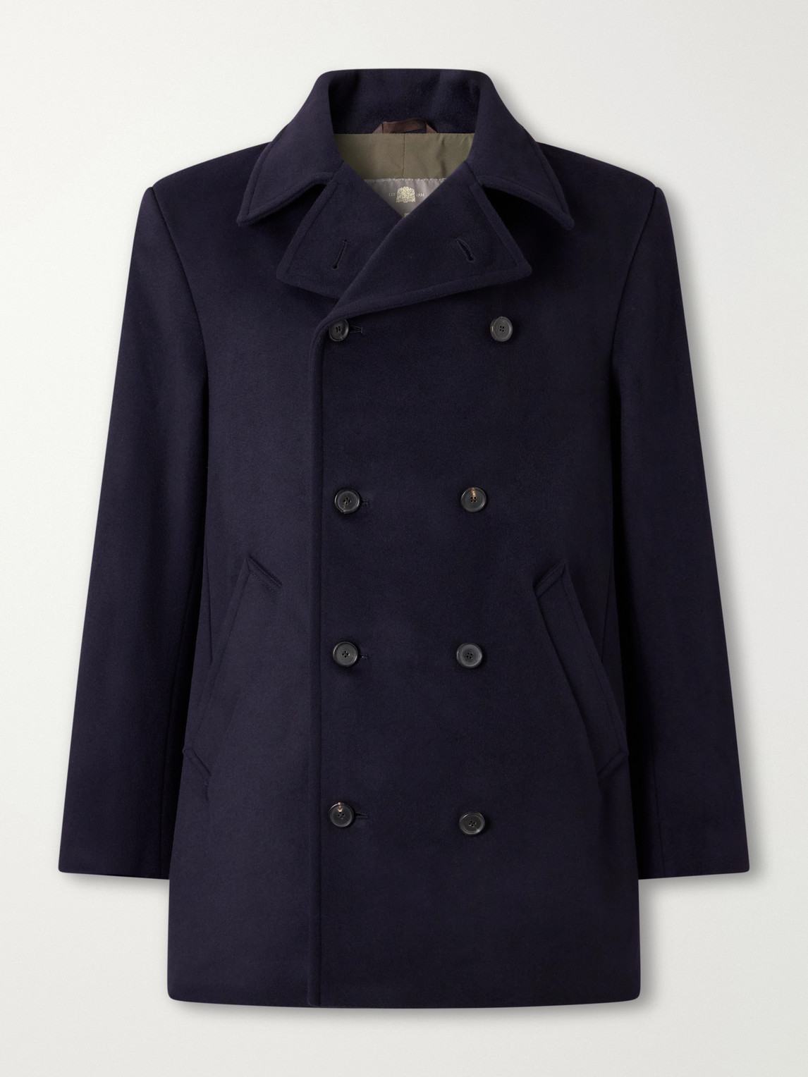 Great Portland Double-Breasted Wool And Cashmere-Blend Twill Coat