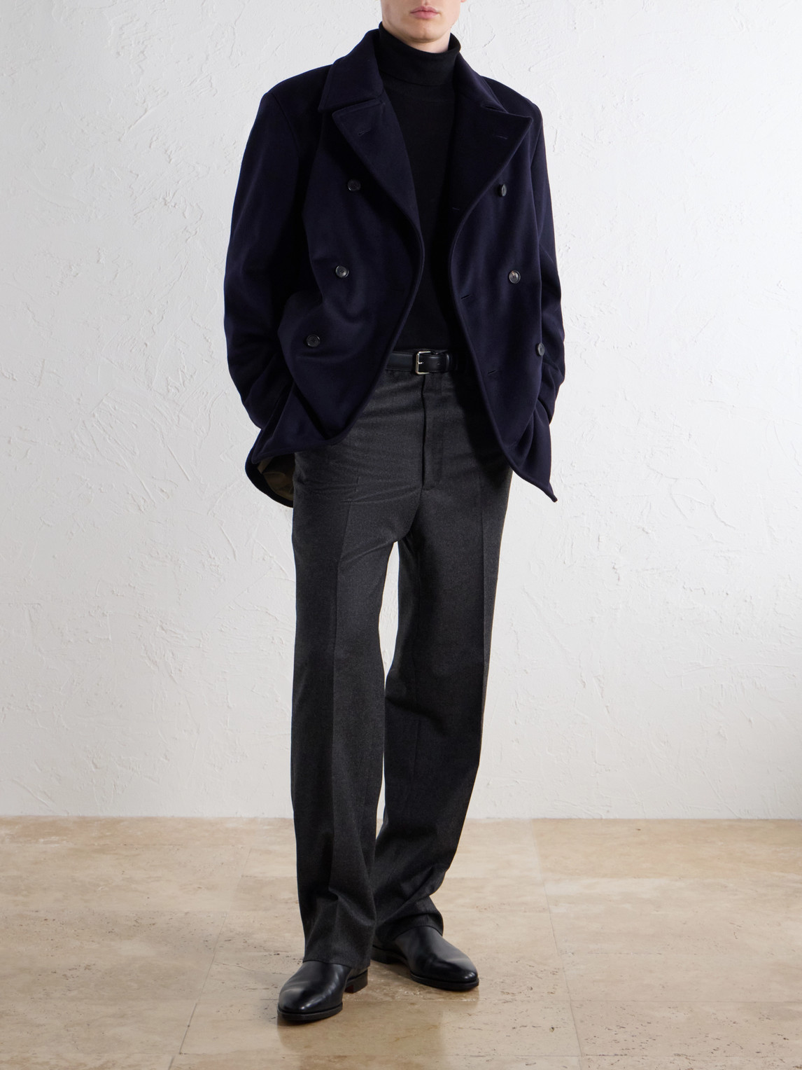 Great Portland Double-Breasted Wool And Cashmere-Blend Twill Coat