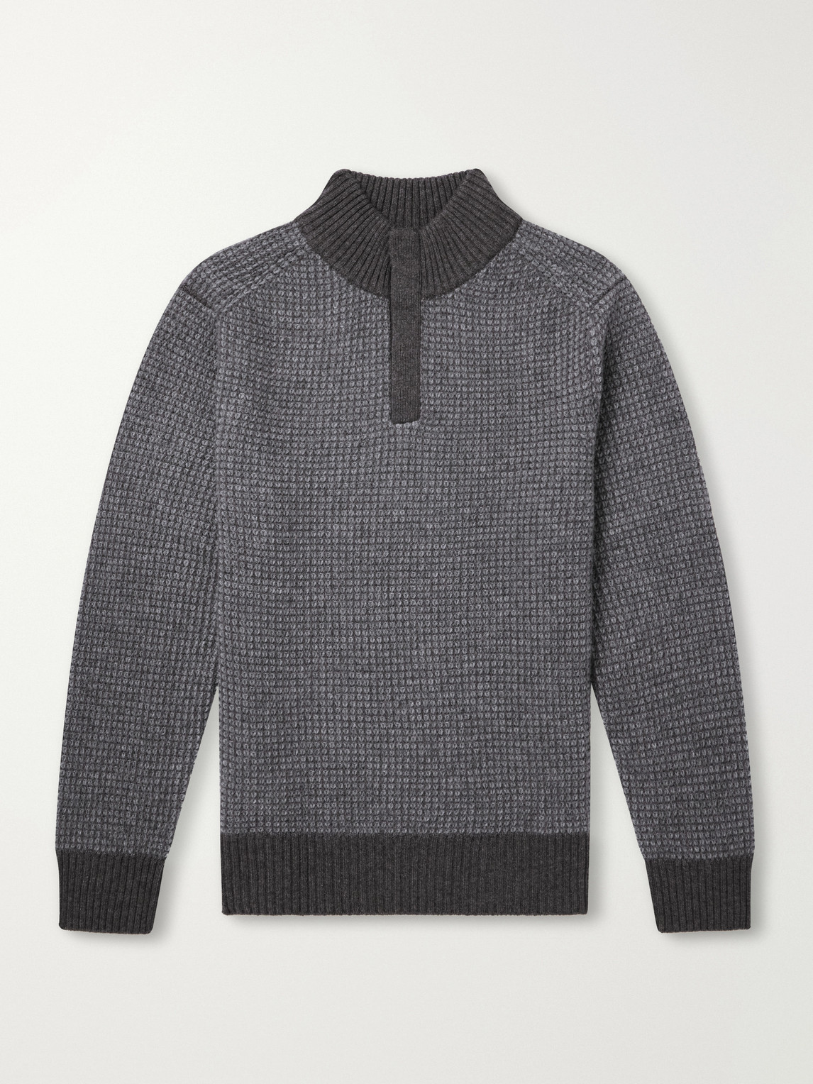 Waffle-Knit Cashmere Sweater
