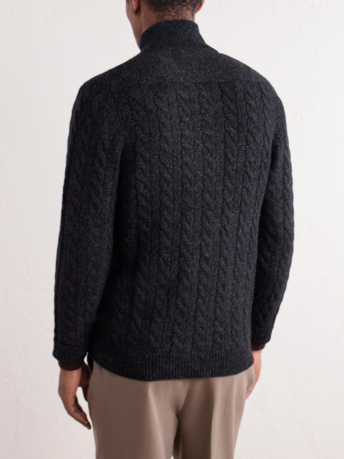 Richmond Cable-Knit Cashmere Cardigan