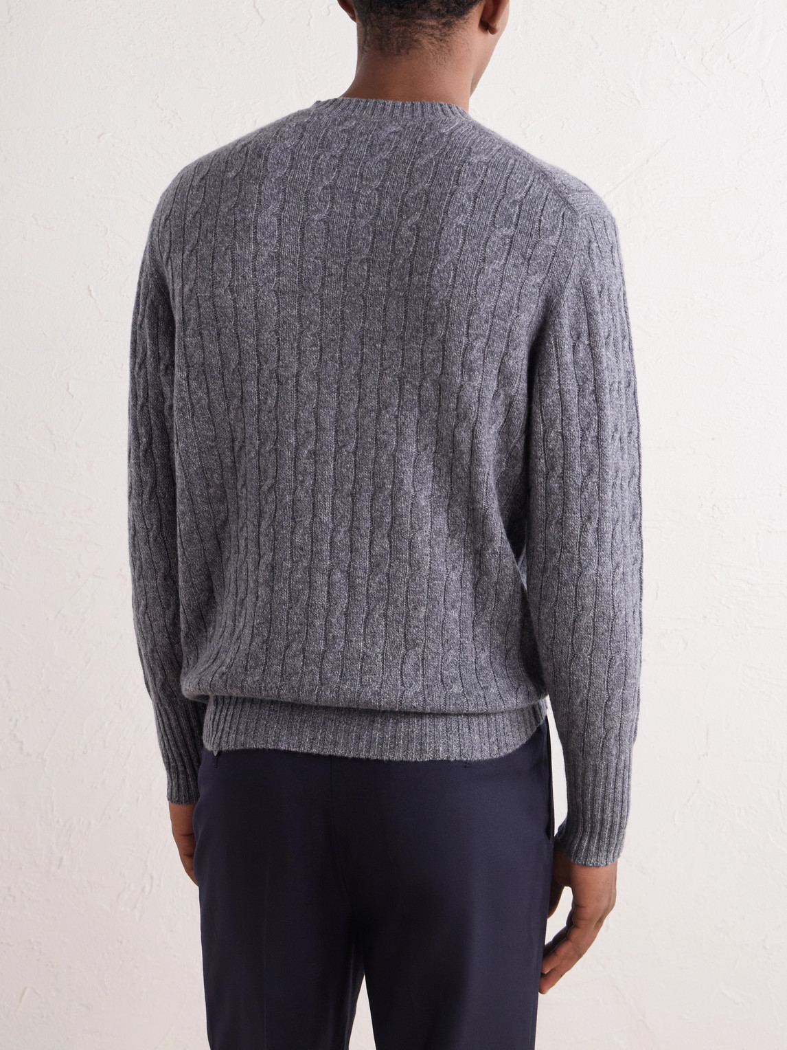 Thames Cable-Knit Cashmere Sweater
