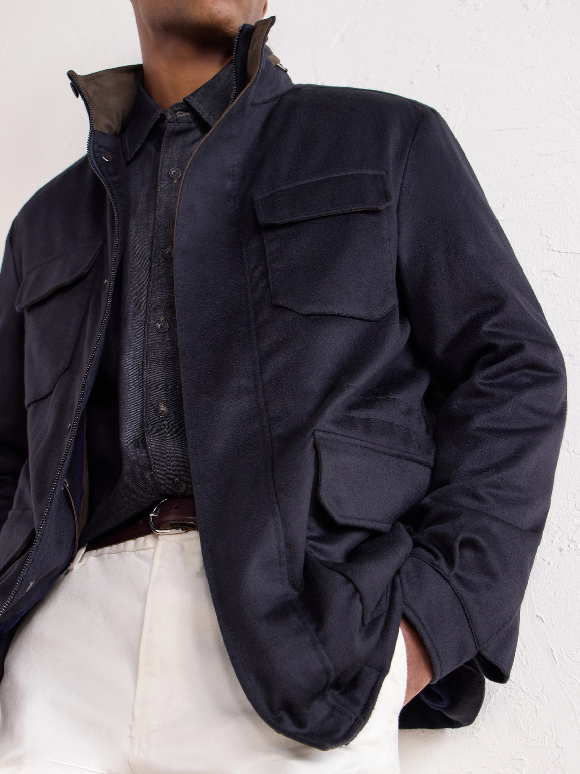 Vale Cashmere-Twill Jacket