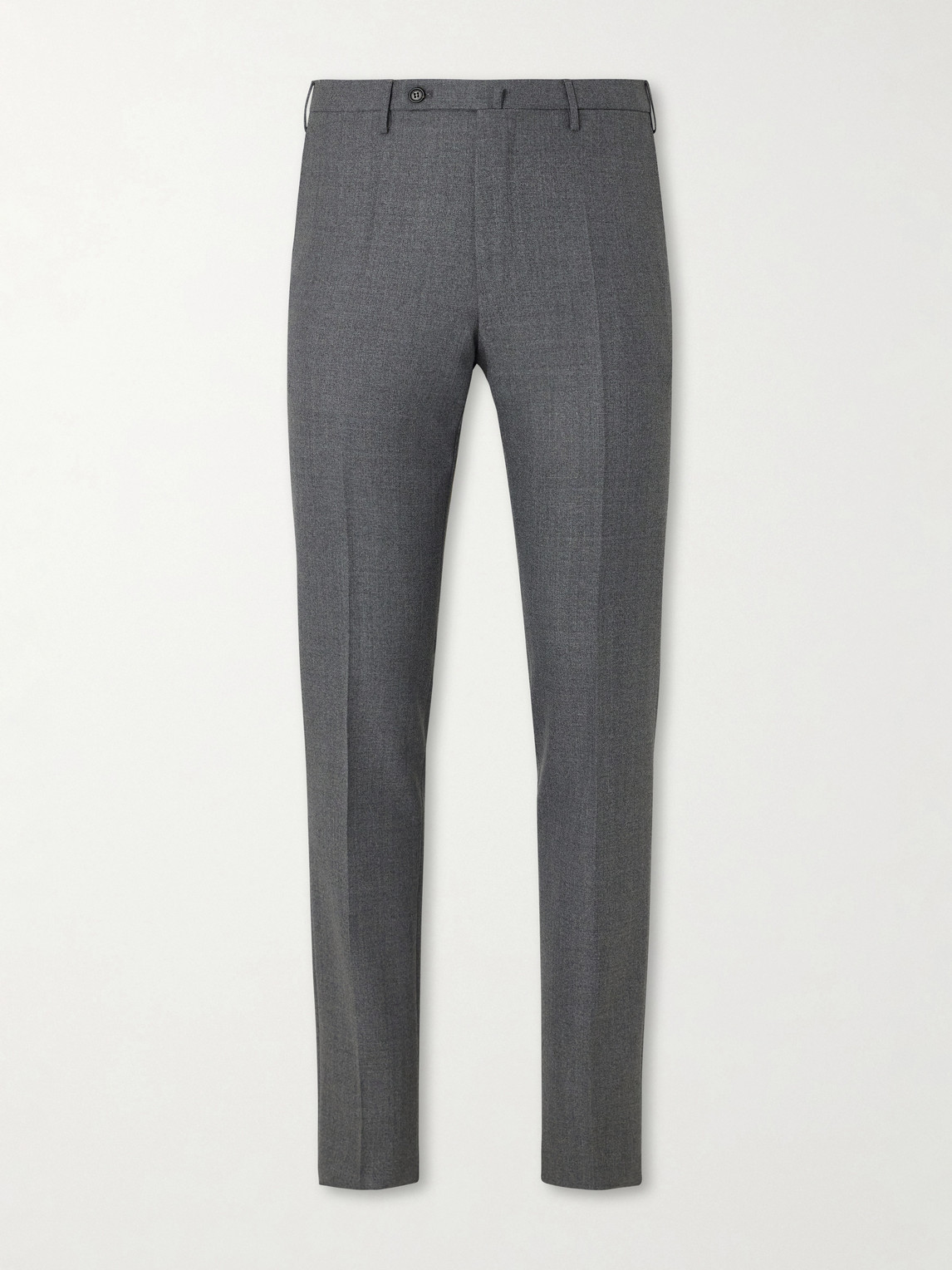 Slowear Straight-leg Wool-canvas Trousers In Gray