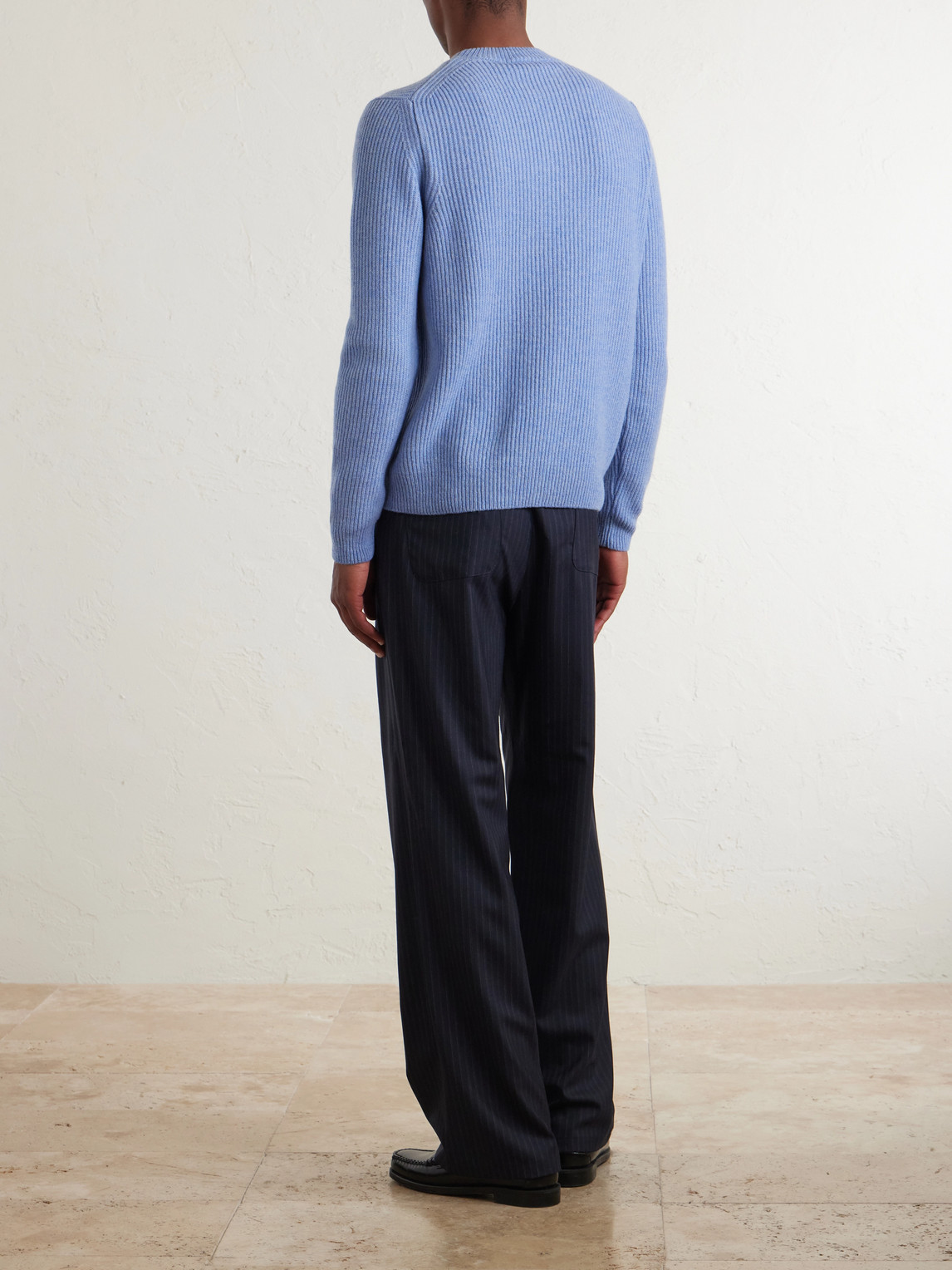 Slowear Slim-Fit Ribbed Wool Sweater - Men | Thumbnail 4