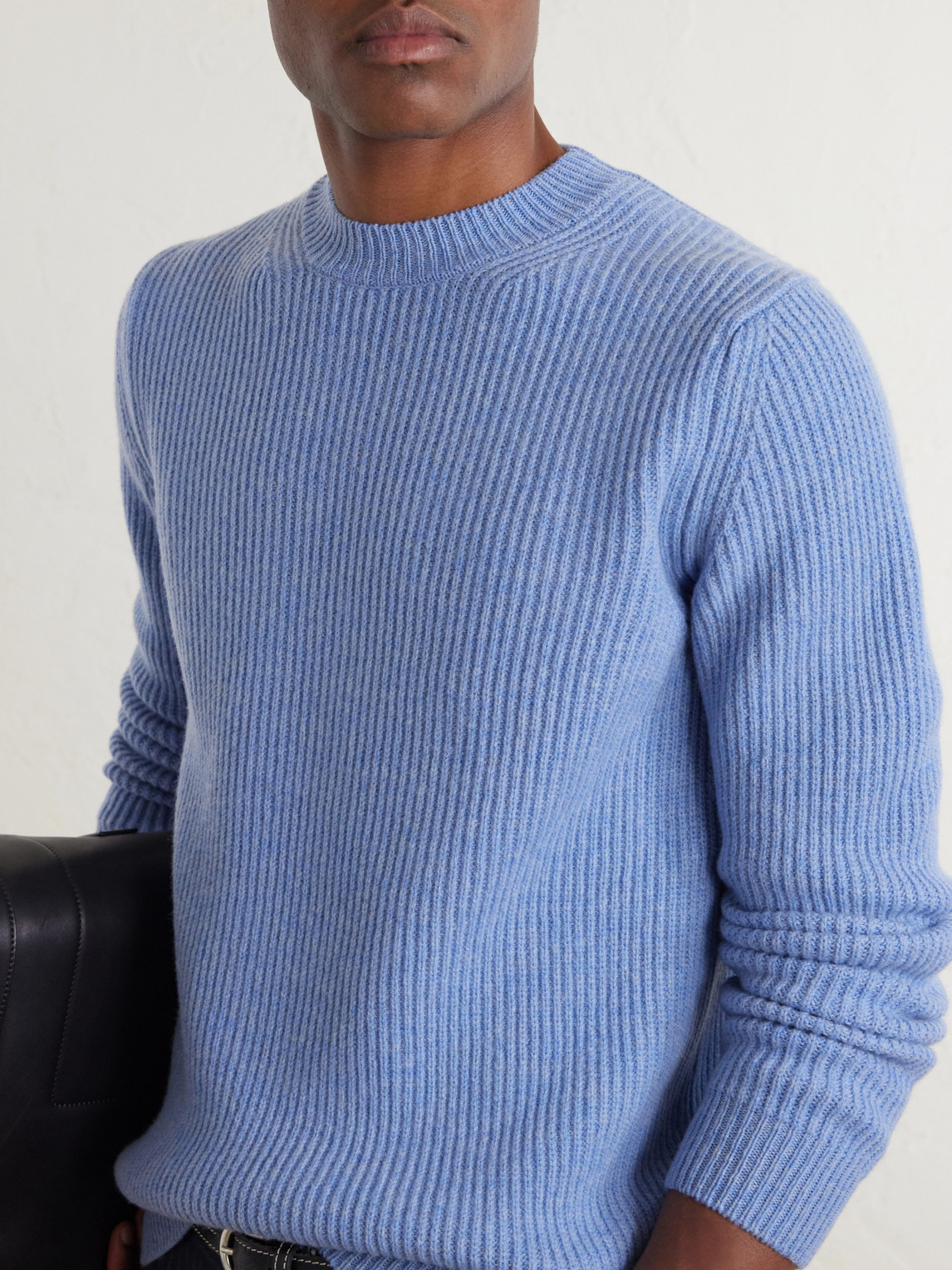 Slowear Slim-Fit Ribbed Wool Sweater - Men | Thumbnail 5