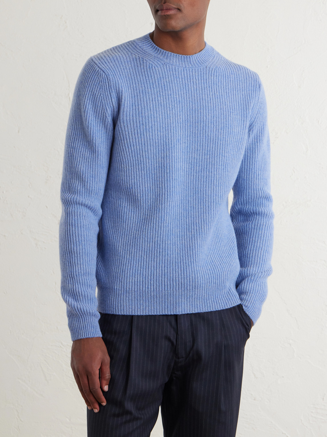 Slowear Slim-Fit Ribbed Wool Sweater - Men | Thumbnail 3
