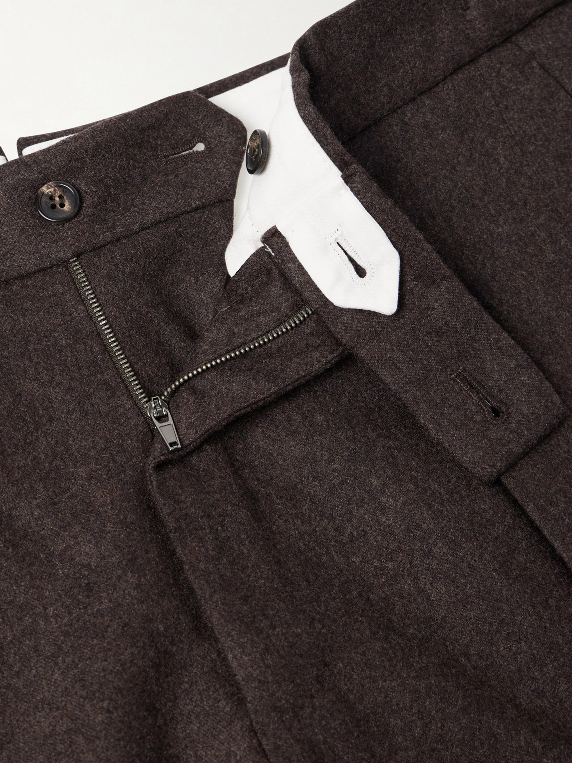 Slowear Tapered Pleated Wool and Cashmere-Blend Suit Trousers - Men | Thumbnail 6 Slowear Tapered Pleated Wool and Cashmere-Blend Suit Trousers - Men | Thumbnail 6