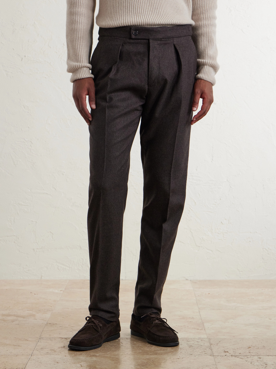 Slowear Tapered Pleated Wool and Cashmere-Blend Suit Trousers - Men | Thumbnail 3 Slowear Tapered Pleated Wool and Cashmere-Blend Suit Trousers - Men | Thumbnail 3