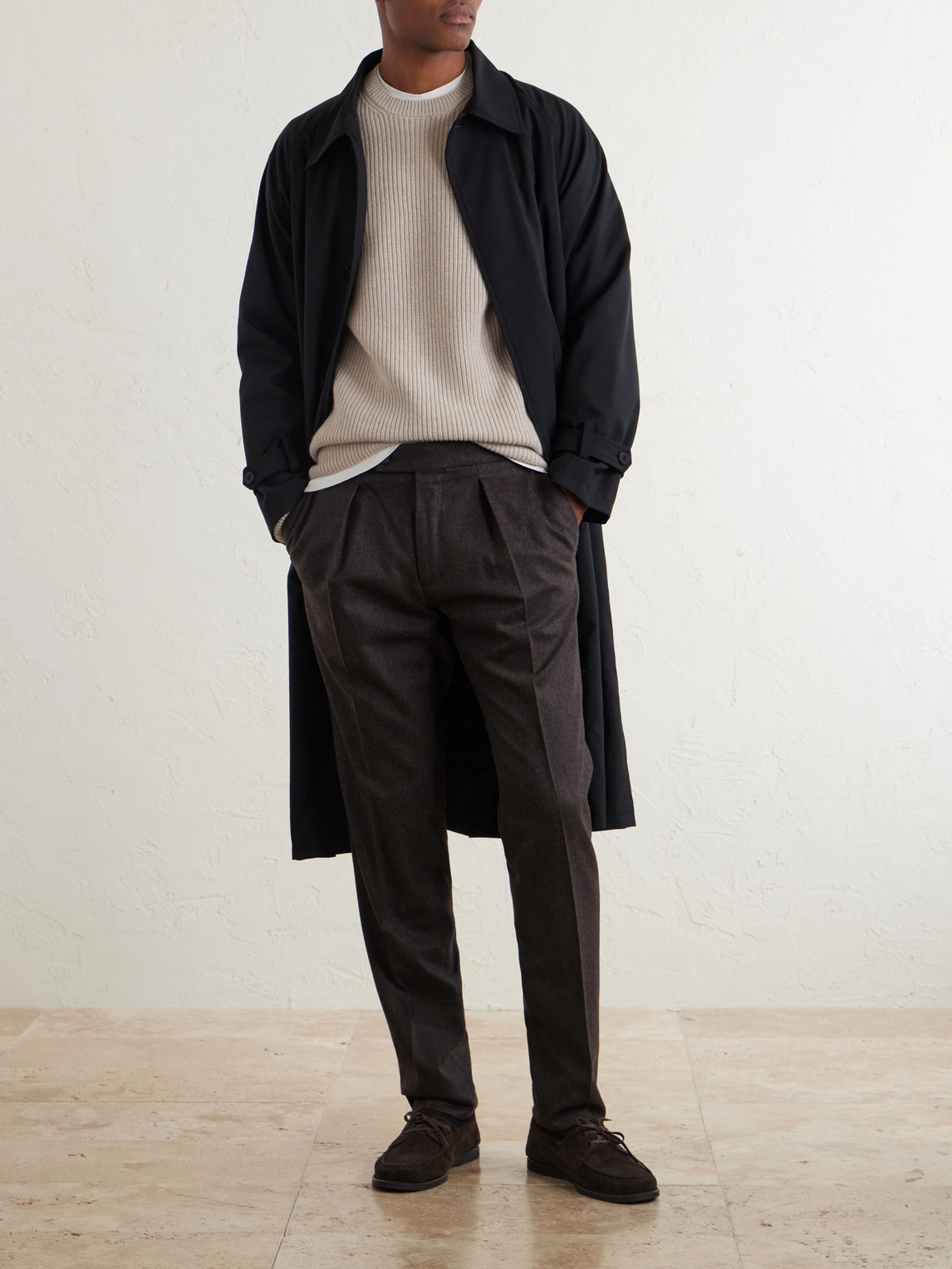 Slowear Tapered Pleated Wool and Cashmere-Blend Suit Trousers - Men | Thumbnail 2 Slowear Tapered Pleated Wool and Cashmere-Blend Suit Trousers - Men | Thumbnail 2