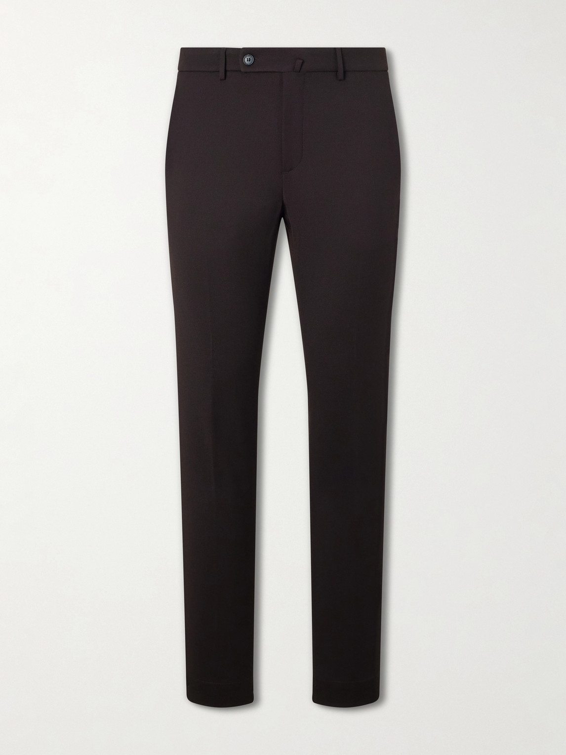 Slowear Straight-leg Pleated Woven Suit Trousers In Brown