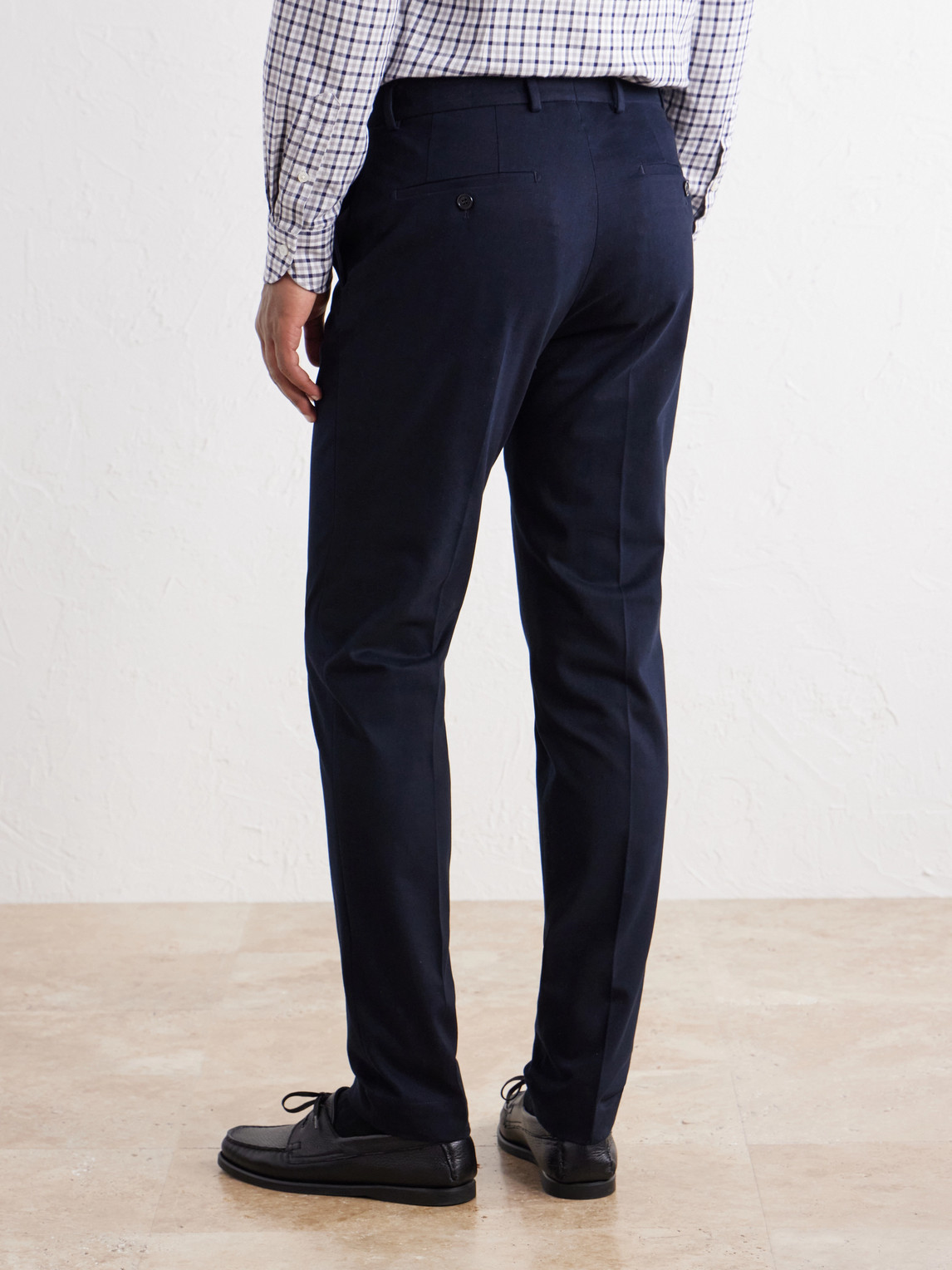 Incotex Tapered Cotton-Blend Twill Trousers