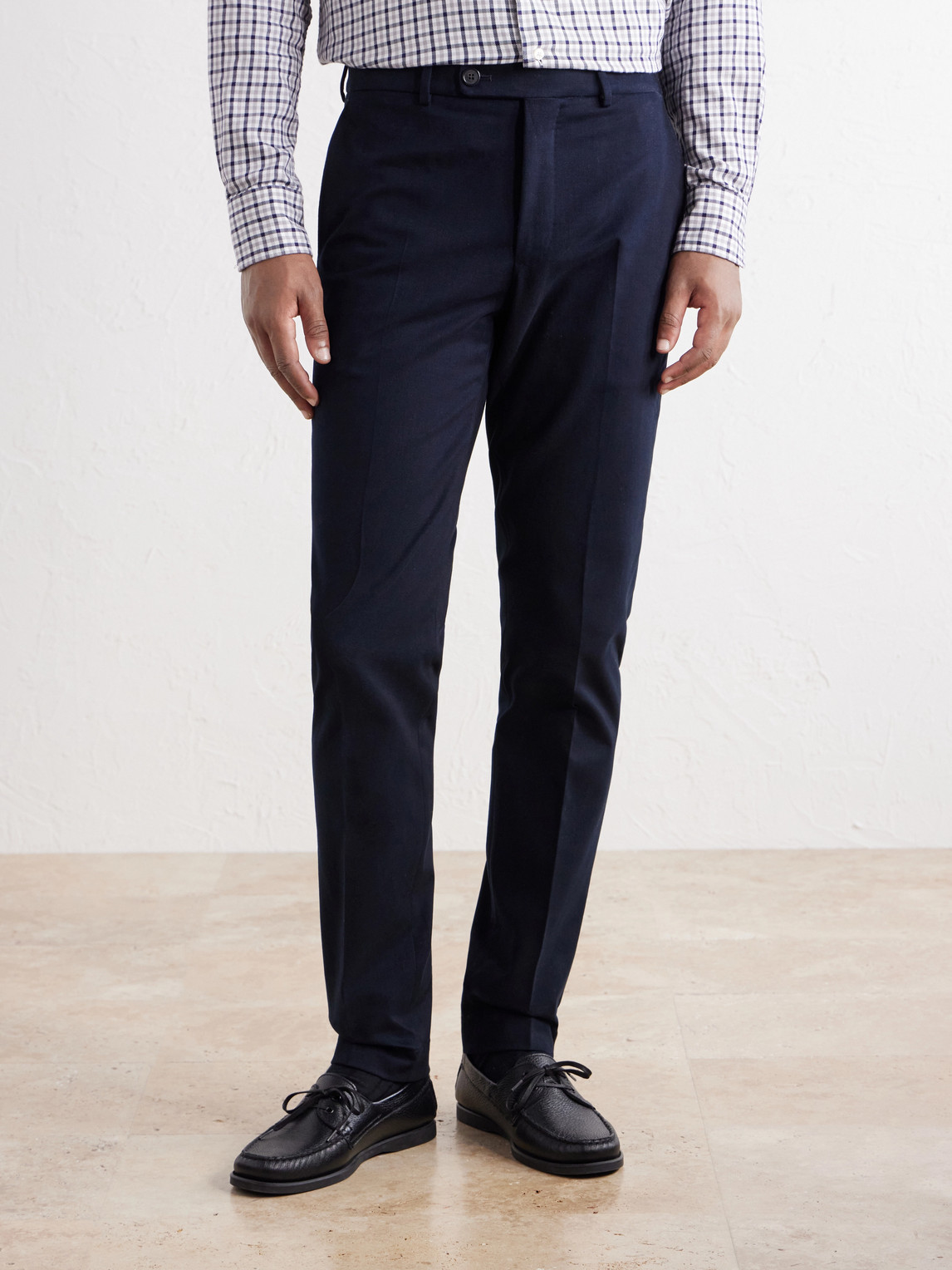 Incotex Tapered Cotton-Blend Twill Trousers