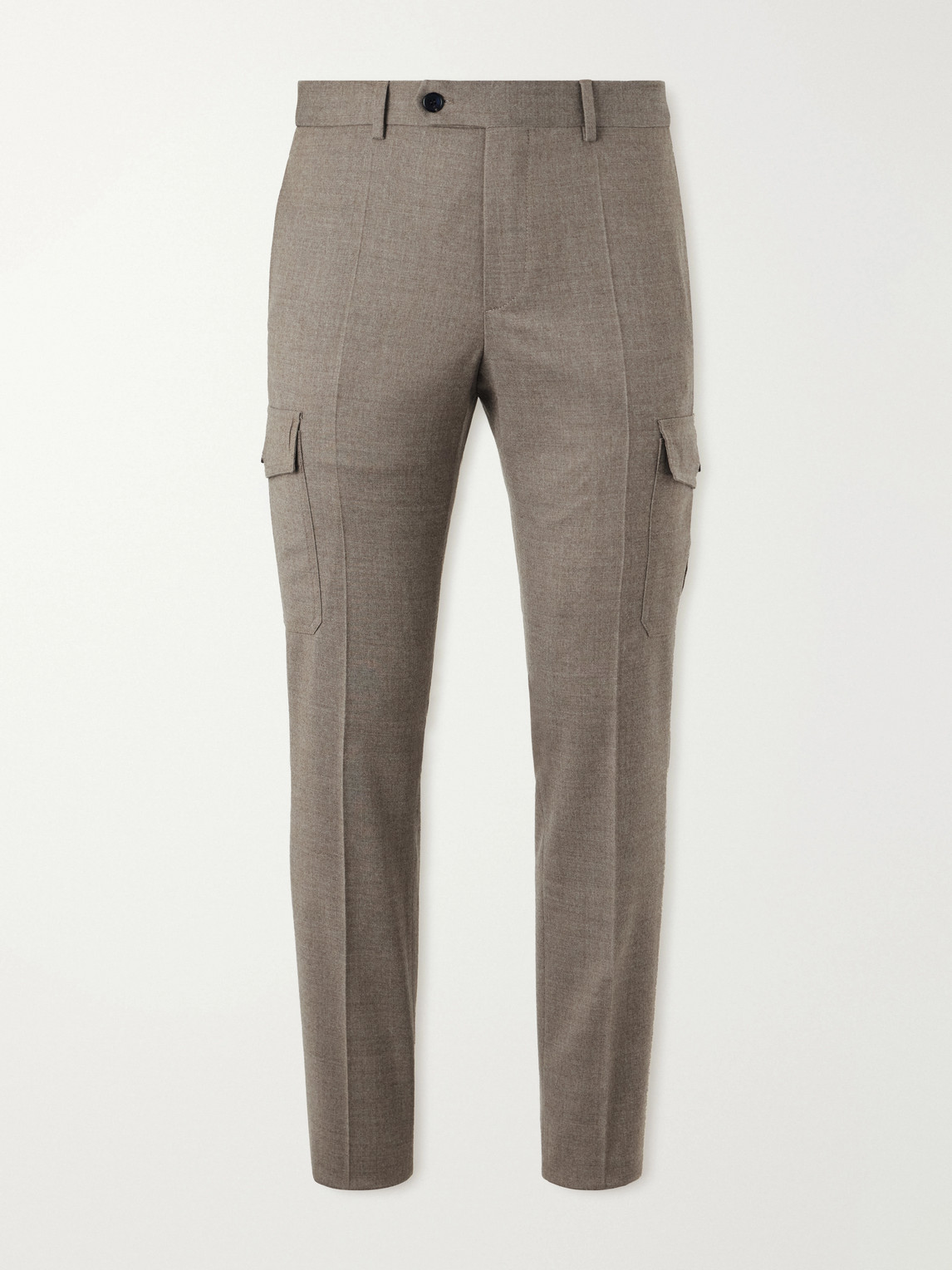 Slowear – Tapered Wool-Blend Flannel Trousers