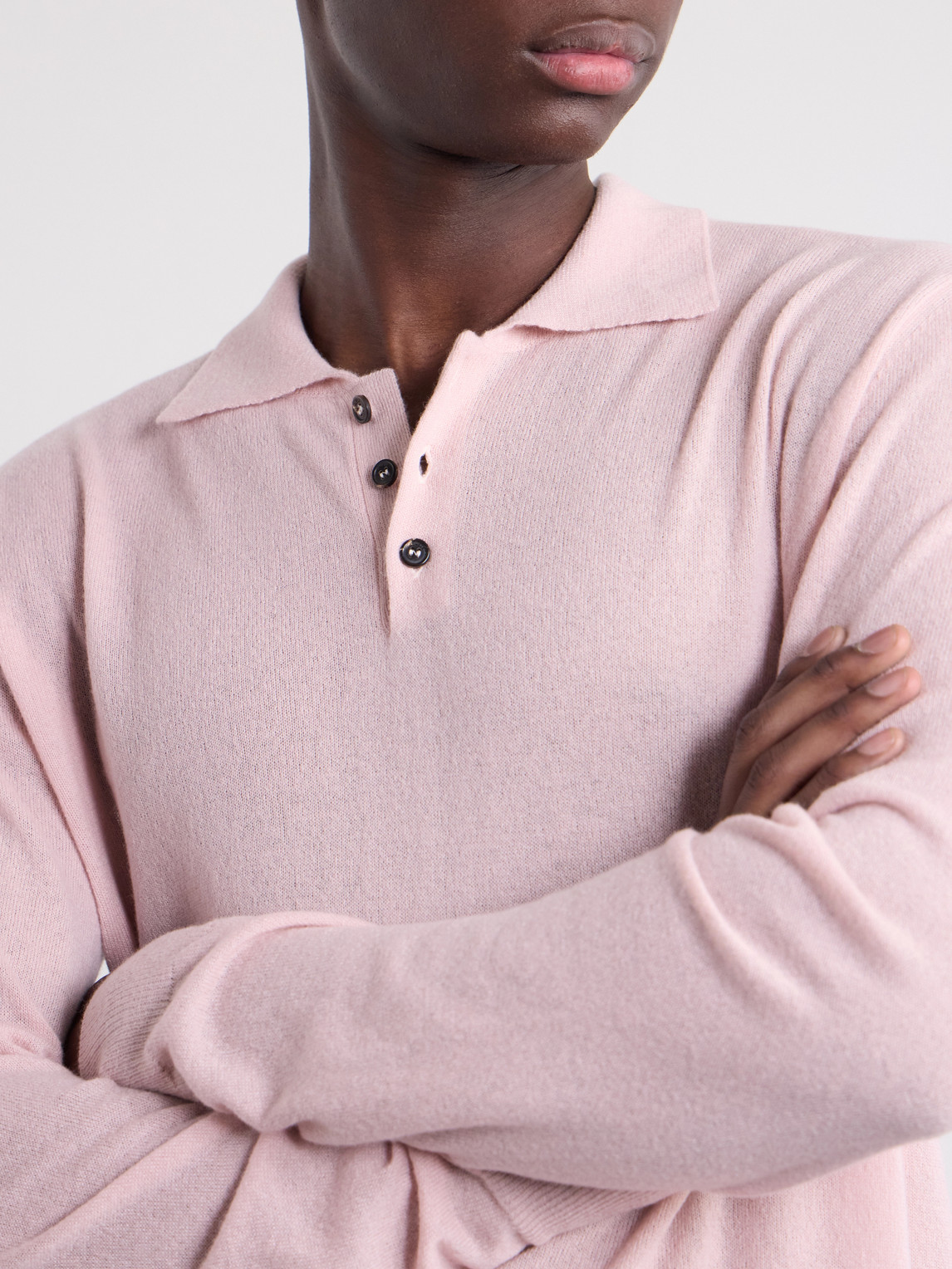 Zanone Cashmere-Blend Polo Sweater