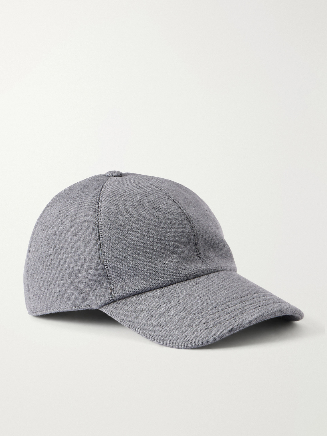 Slowear Zanone Flexwool Wool-blend Cap In Gray