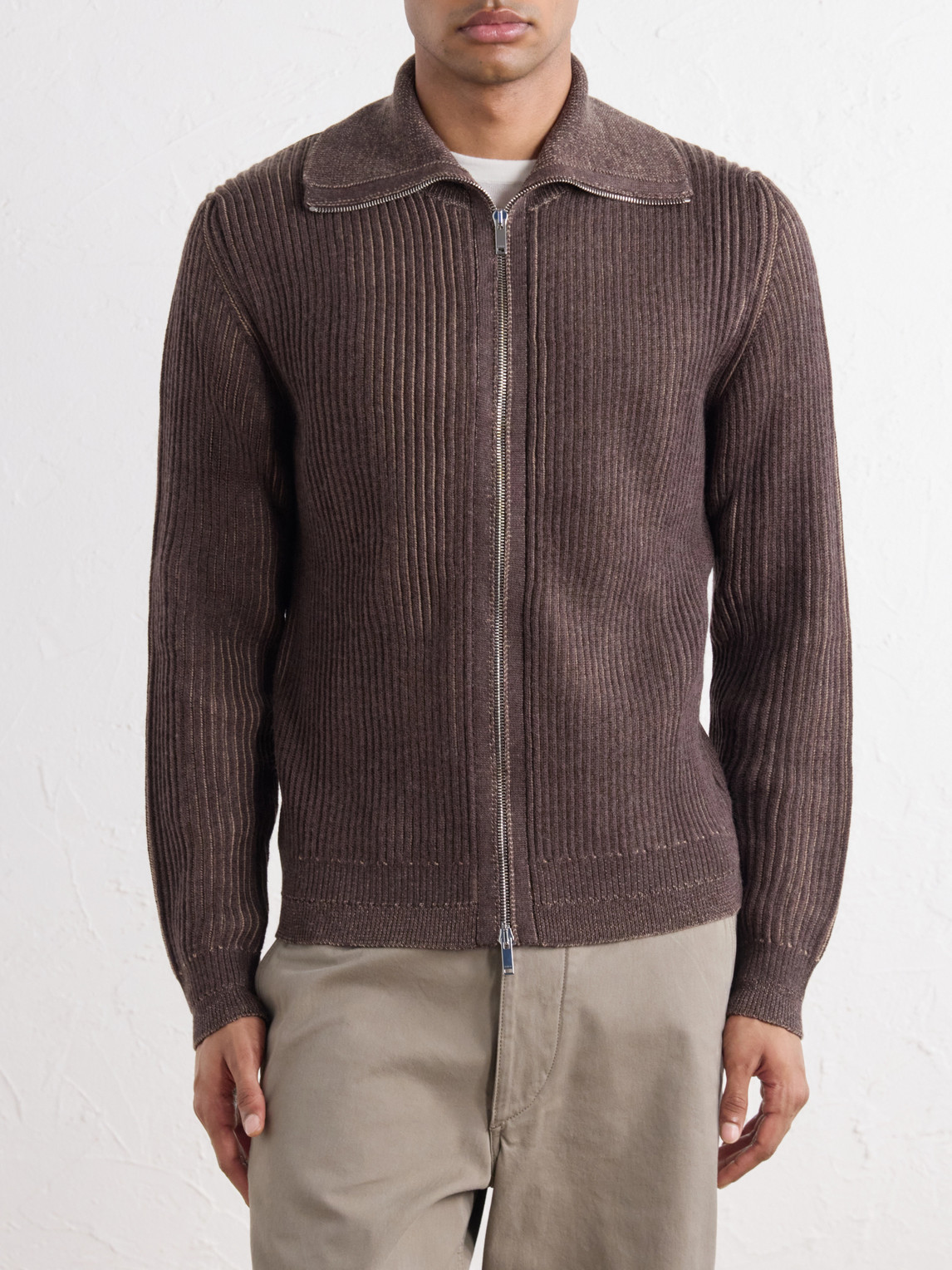 Turtleneck Ribbed Virgin Sweater