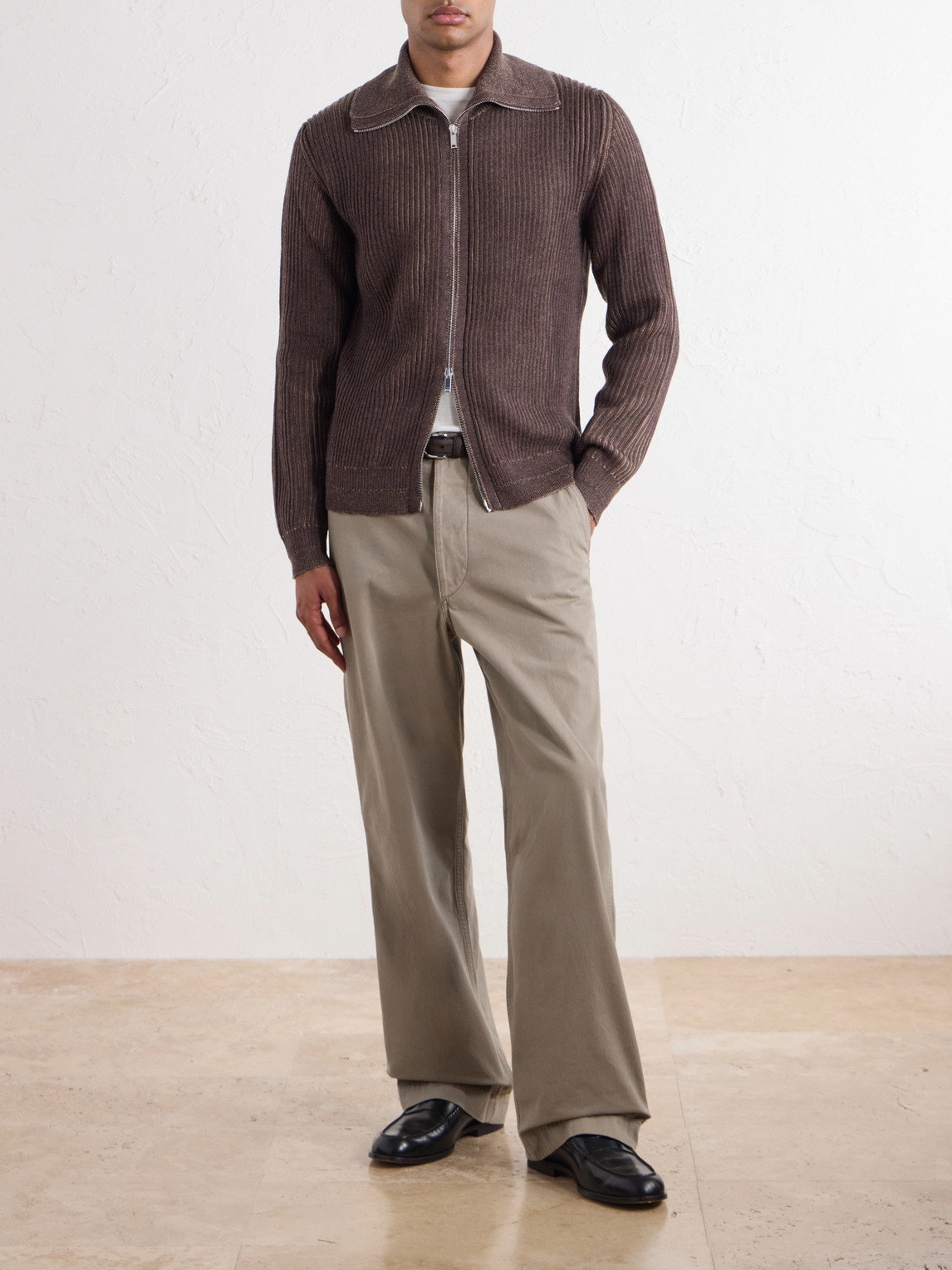 Turtleneck Ribbed Virgin Sweater