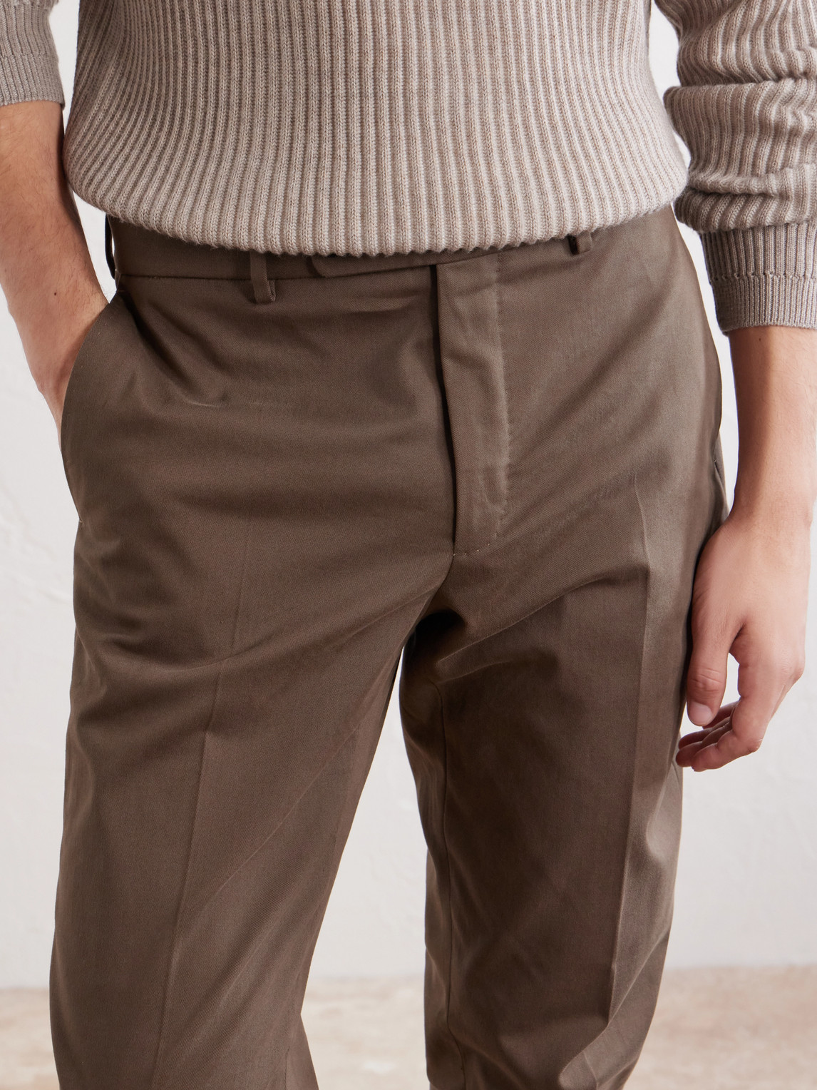 Incotex Tapered Stretch-Cotton Gabardine Suit Trousers