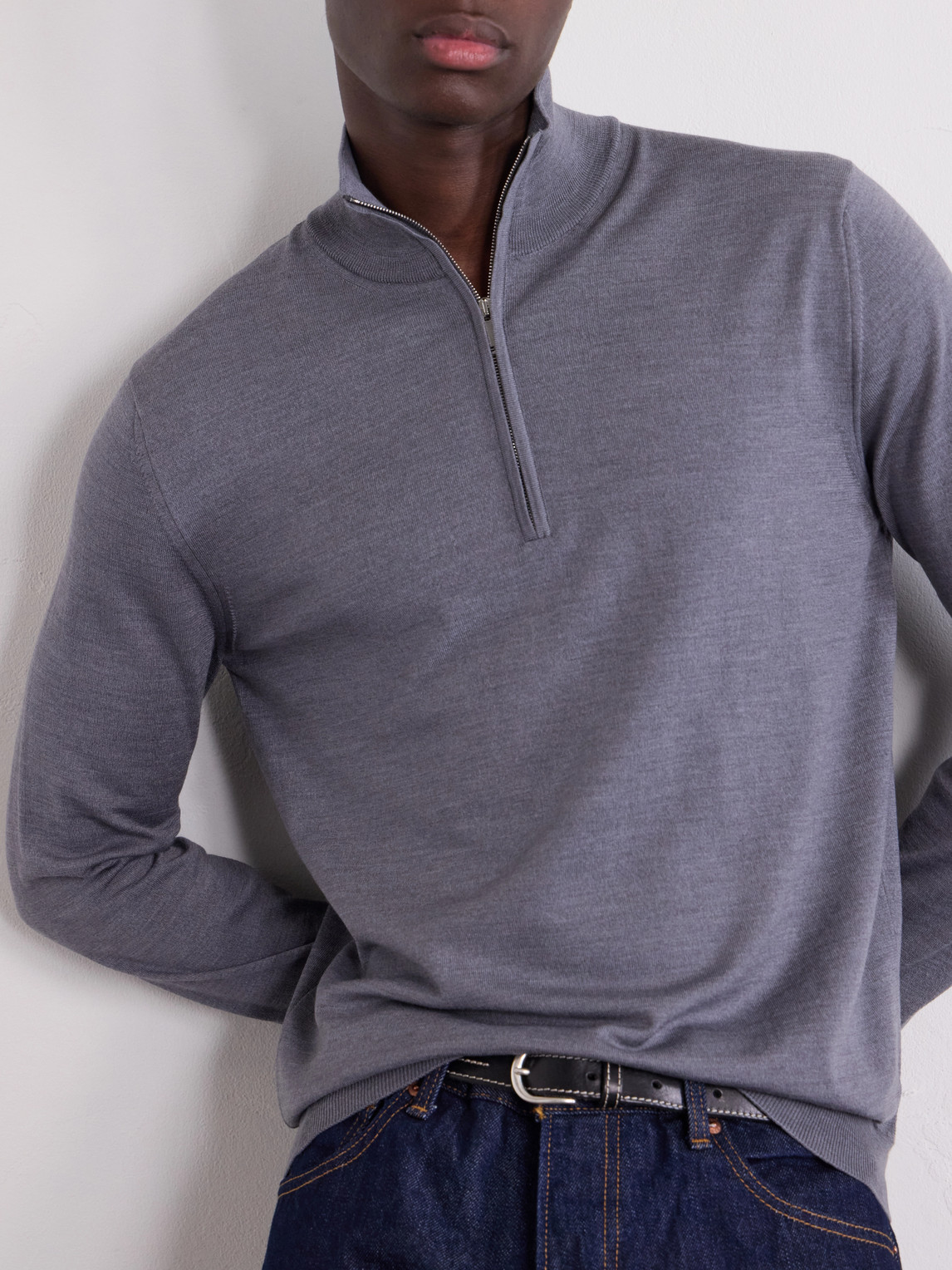 Zanone Flexwool Half-Zip Sweater