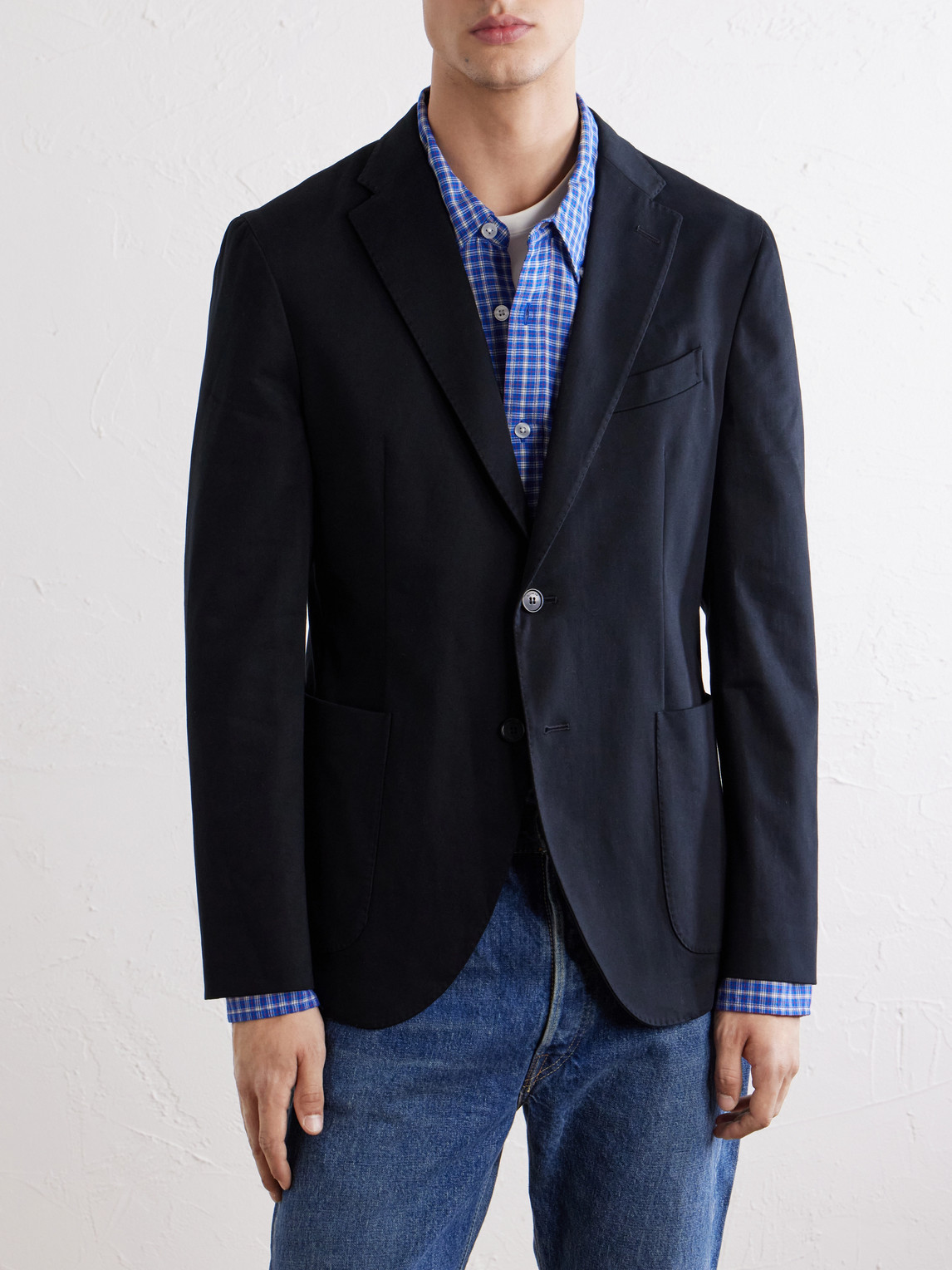 Incotex Stretch-Cotton Gabardine Suit Jacket